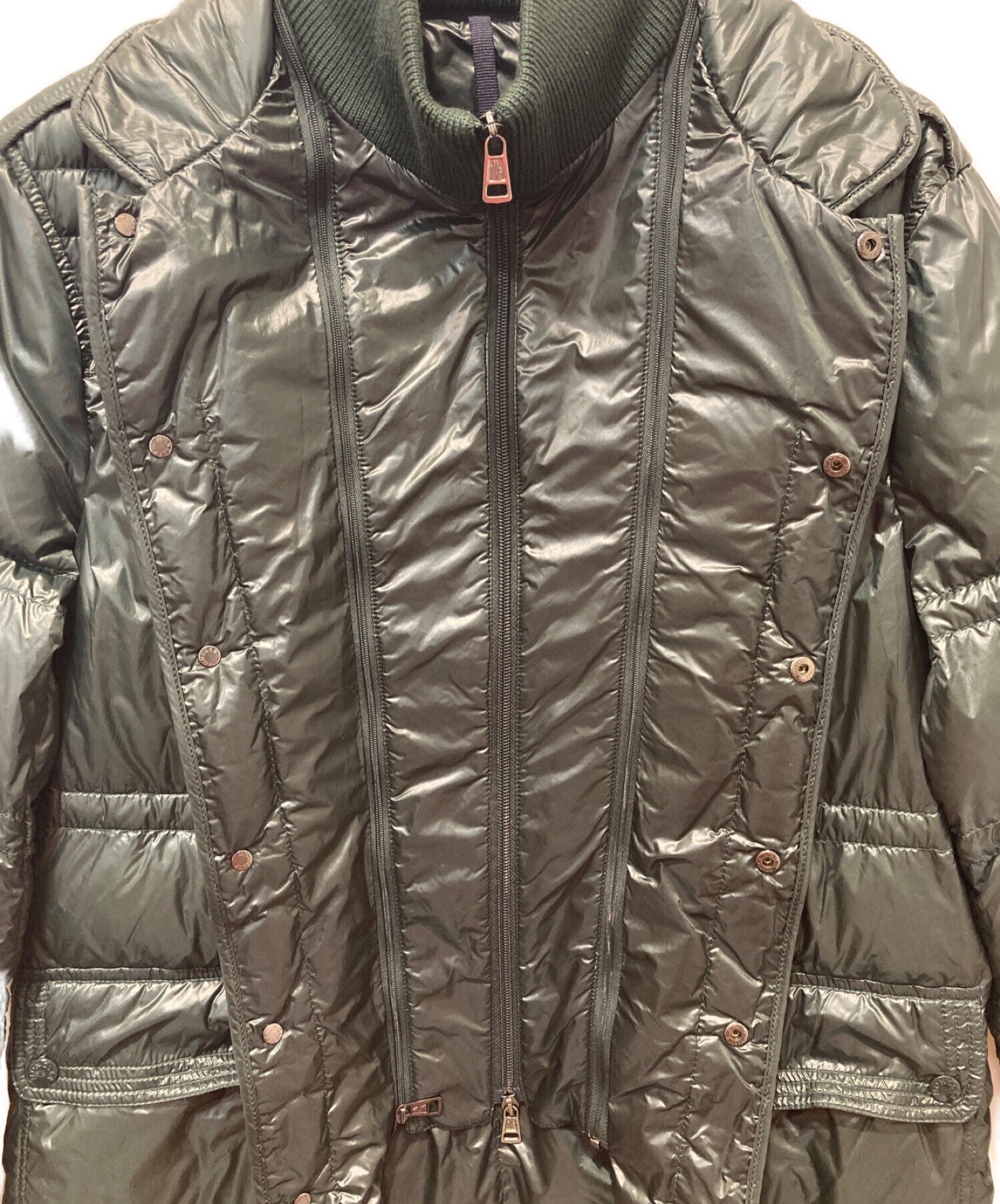 MONCLER (モンクレール) DUBBO ダウンジャケット グリーン サイズ:5