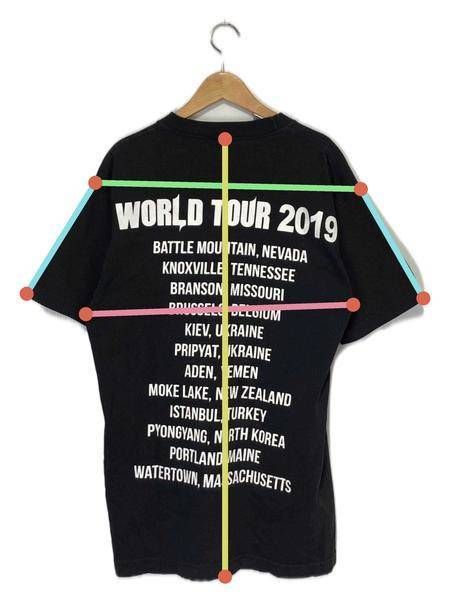 【中古・古着通販】Warren Lotas (ウォーレンロータス) World Tour print T-shirt ブラック  サイズ:M｜ブランド・古着通販 トレファク公式【TREFAC FASHION】スマホサイト