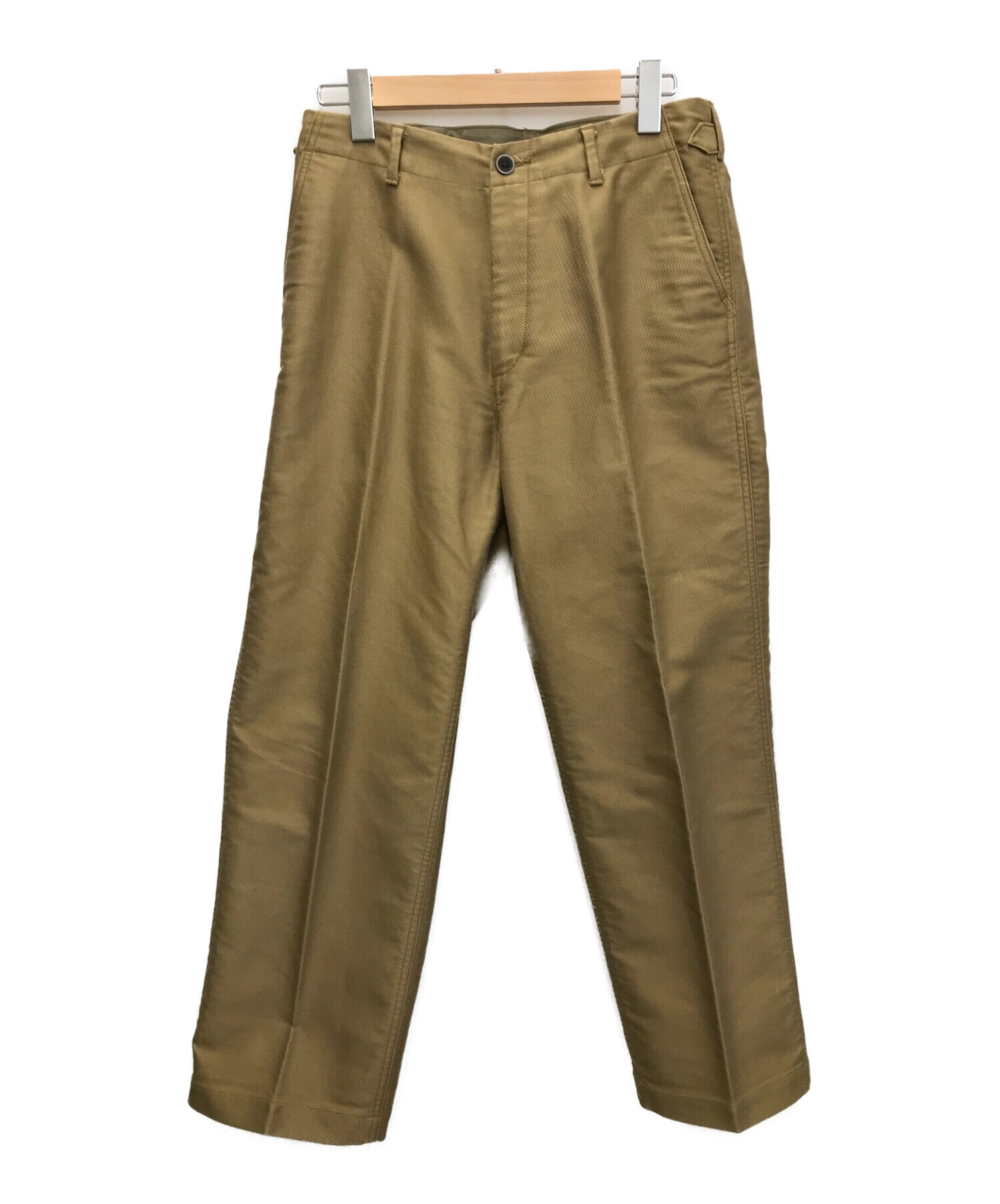 AURALEE (オーラリー) FINX MOLESKIN WIDE PANTS カーキ サイズ:4