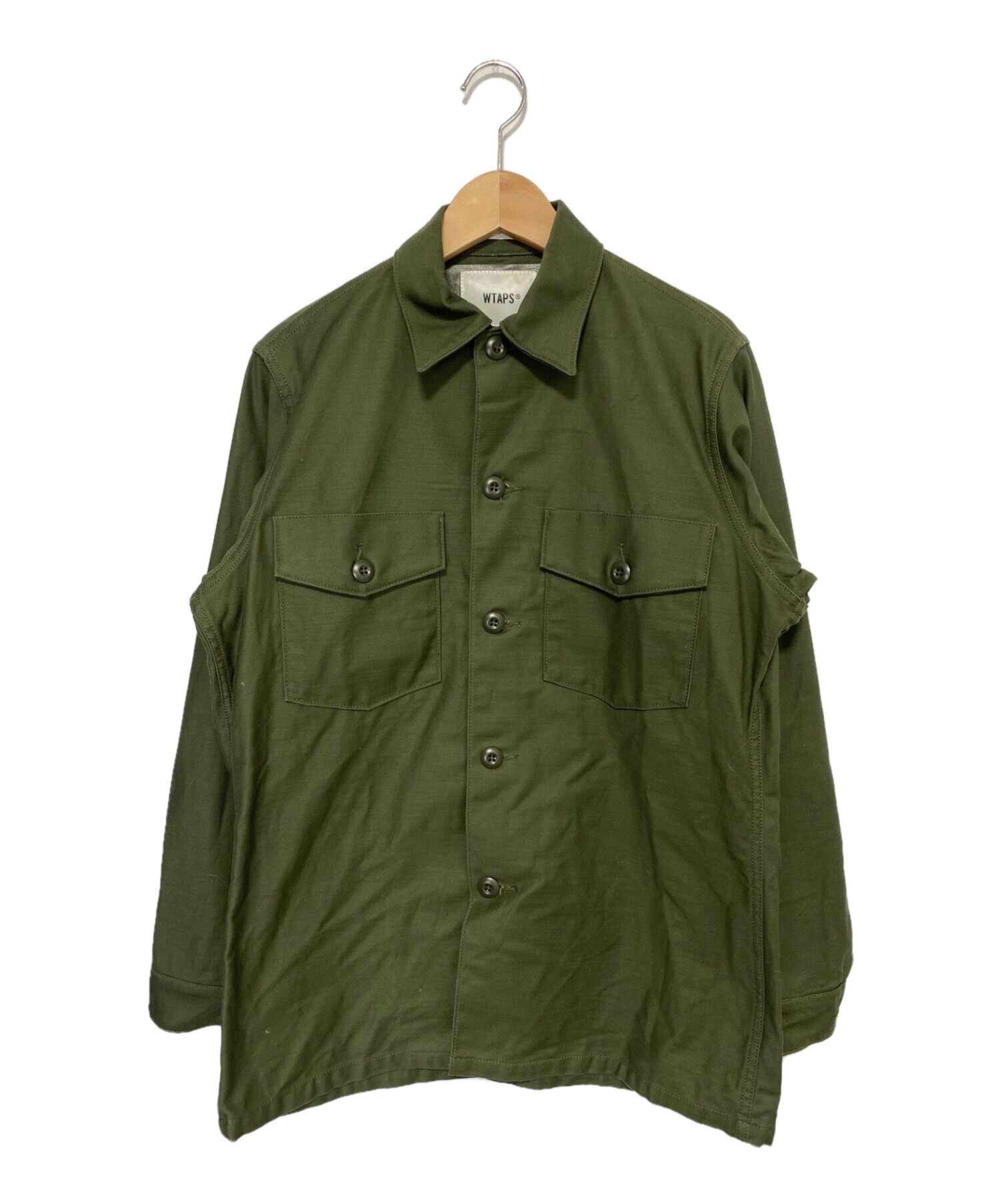 中古・古着通販】WTAPS (ダブルタップス) 18AW BUDS LS 02 SHIRT カーキ サイズ:1｜ブランド・古着通販  トレファク公式【TREFAC FASHION】スマホサイト