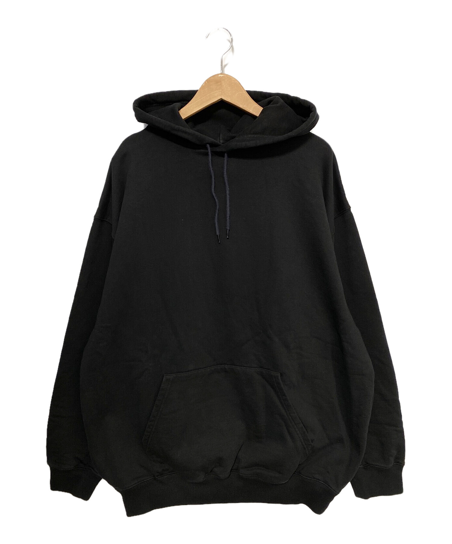 BALENCIAGA (バレンシアガ) BACK LOGO HOODIE ブラック サイズ:XL