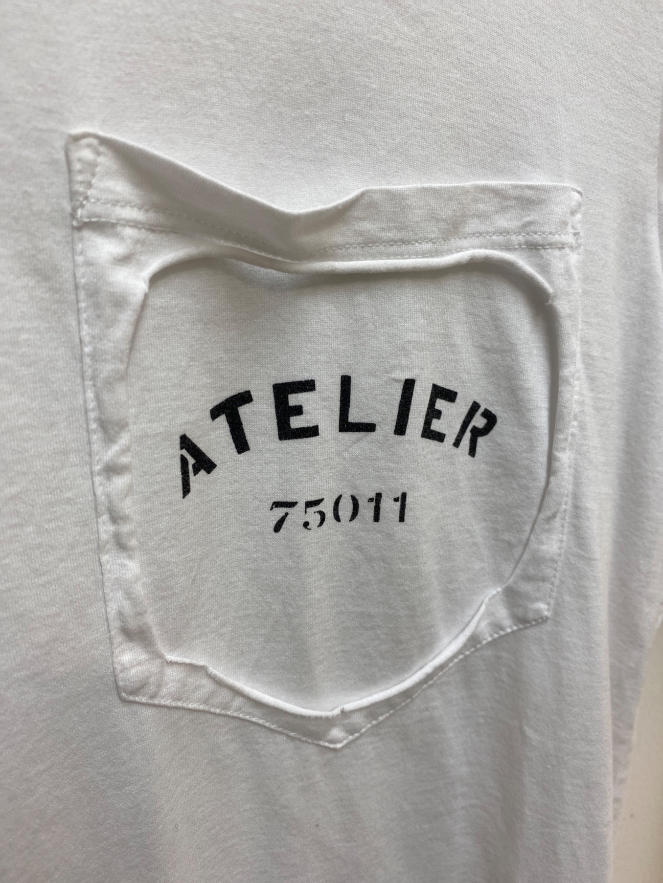 Maison Martin Margiela 10 (メゾン マルタン マルジェラ 10) ATELIER ポケットTシャツ ホワイト サイズ:48