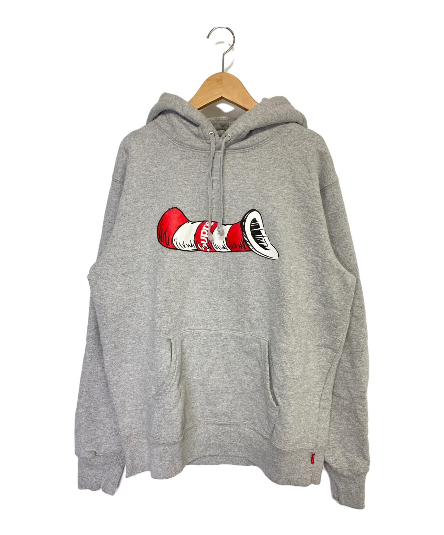 Cat in the Hat Hooded Grey  m supreme