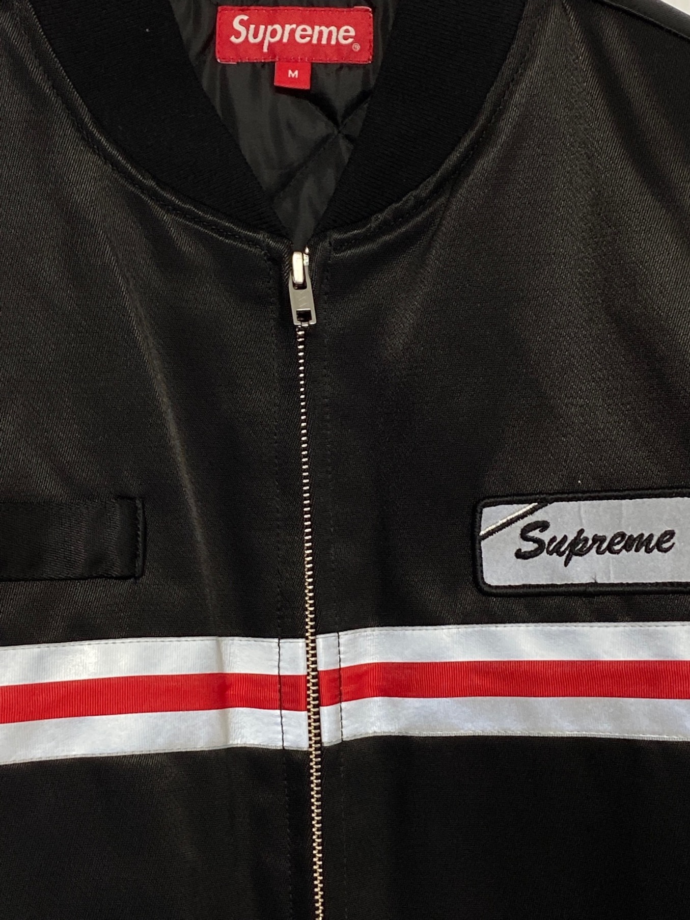 SUPREME (シュプリーム) Reflective Stripe Work Jacket ブラック サイズ:M