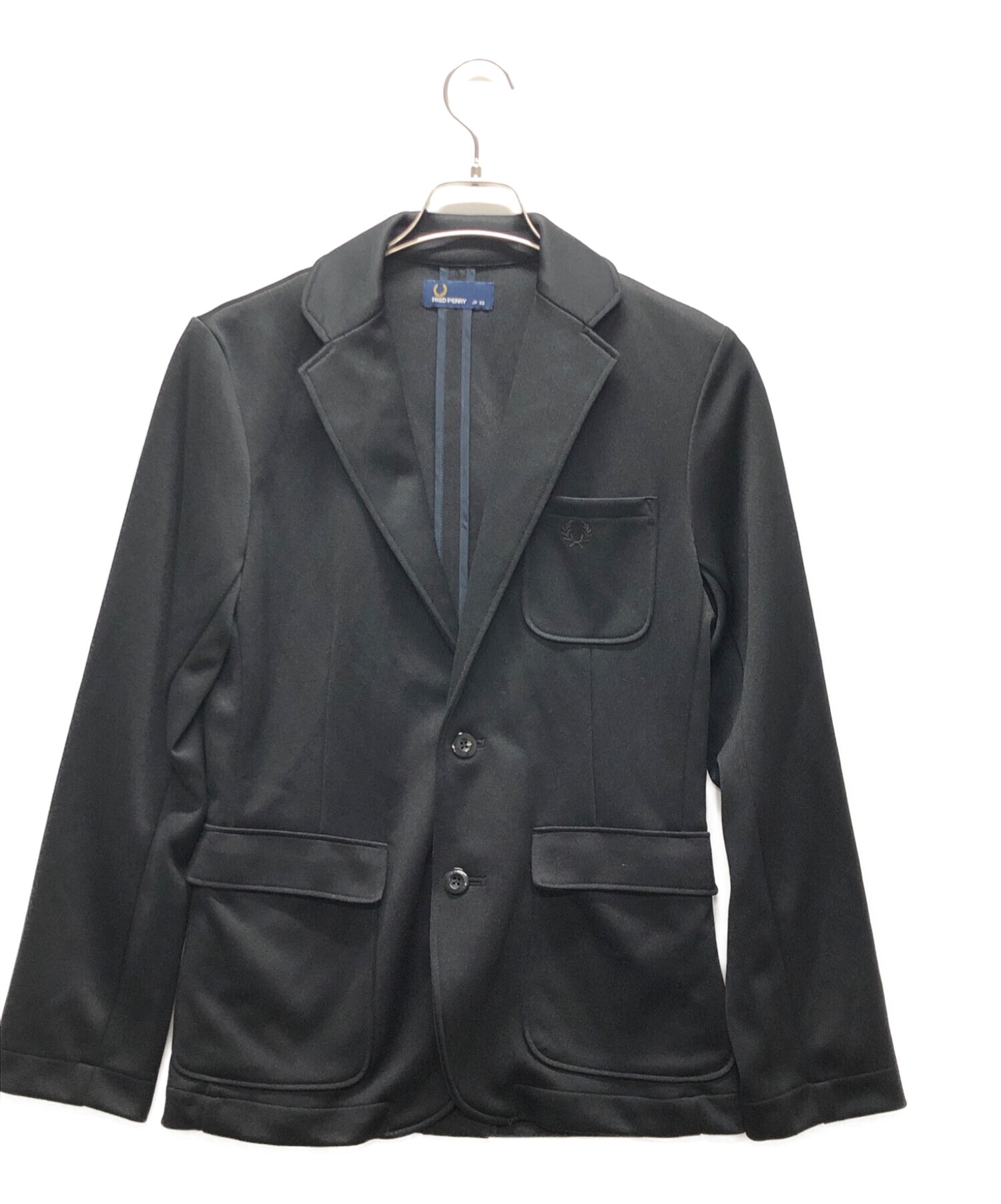 FRED PERRY (フレッドペリー) テーラードジャケット ブラック サイズ:XS