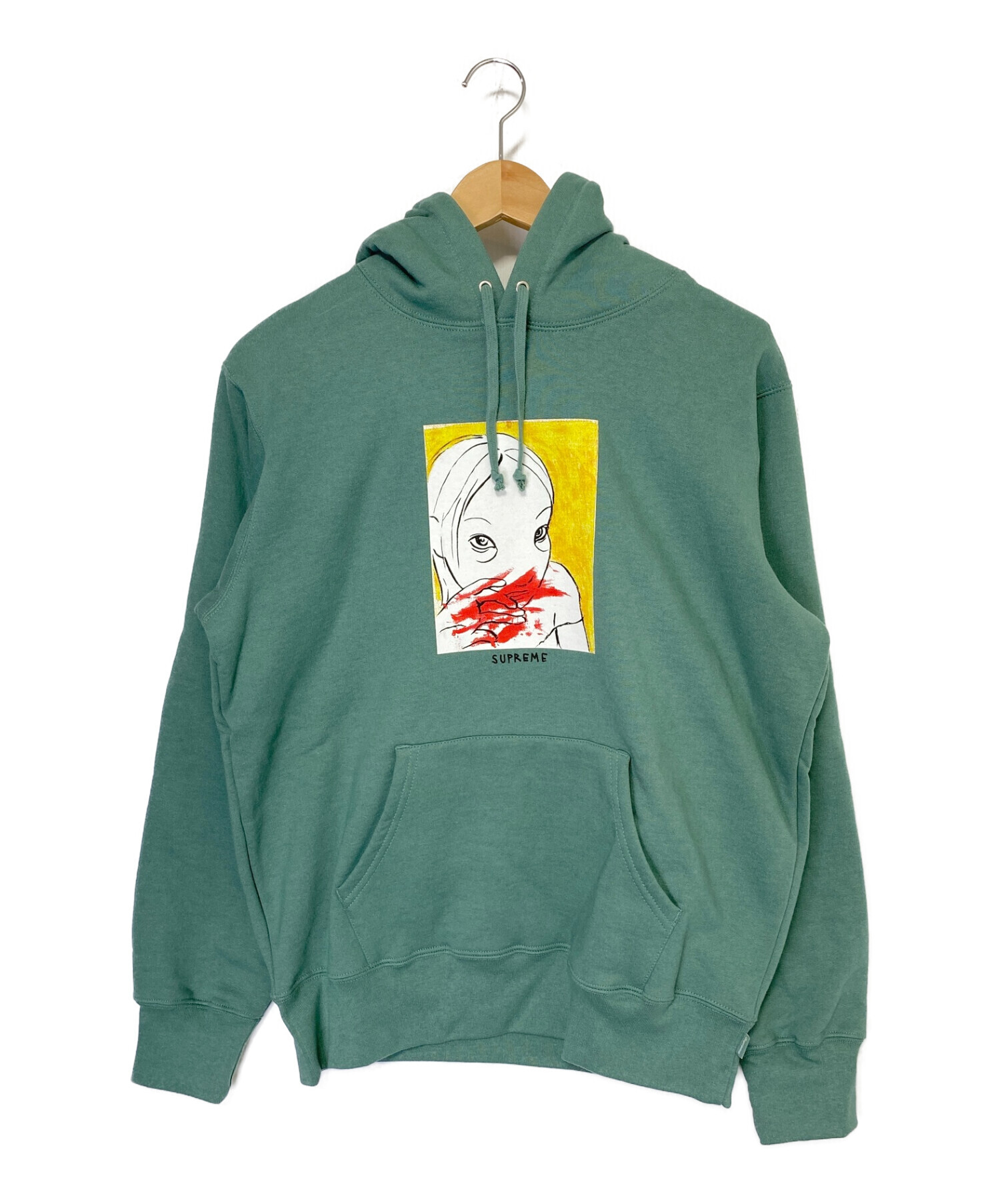 SUPREME (シュプリーム) 19AW Nose Bleed Hooded Sweatshirt グリーン サイズ:Ｍ