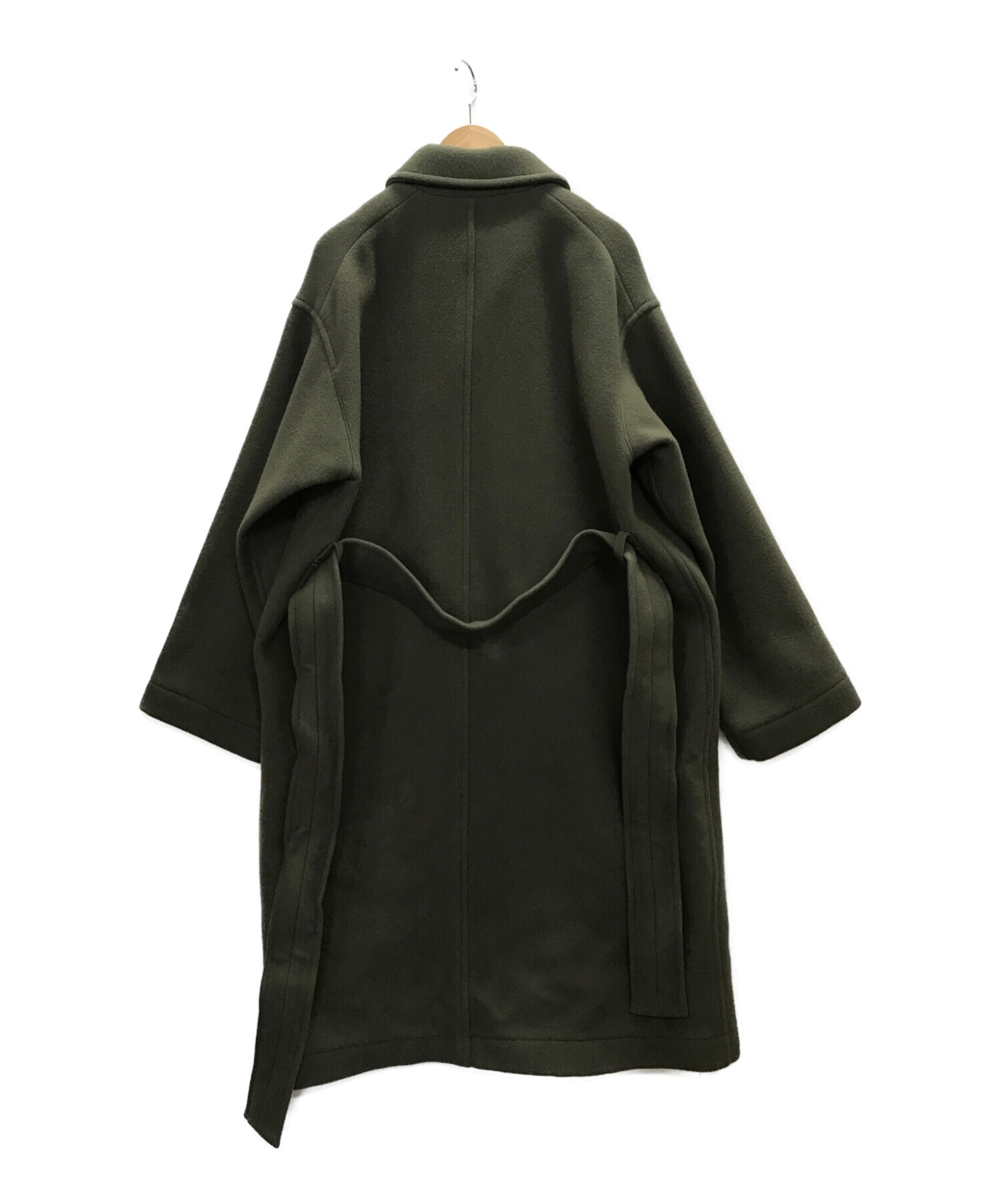 ATHA (アタ) DOUBLE MELTON MAXI COAT オリーブ サイズ:FREE