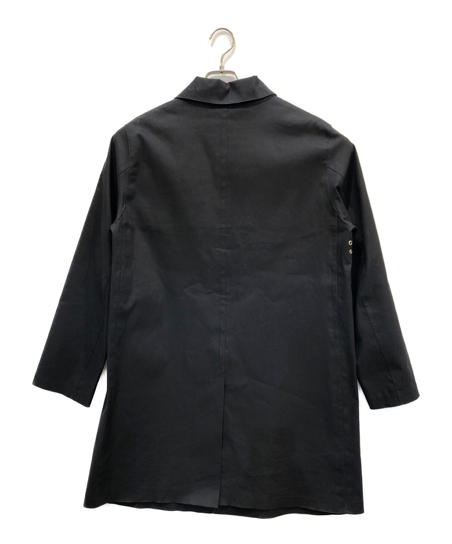 MACKINTOSH (マッキントッシュ) ゴム引きステンカラーコート ブラック サイズ:40