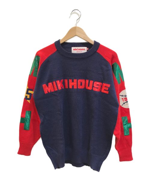 【中古・古着通販】mikihouse (ミキハウス) [古着]ニット ネイビー