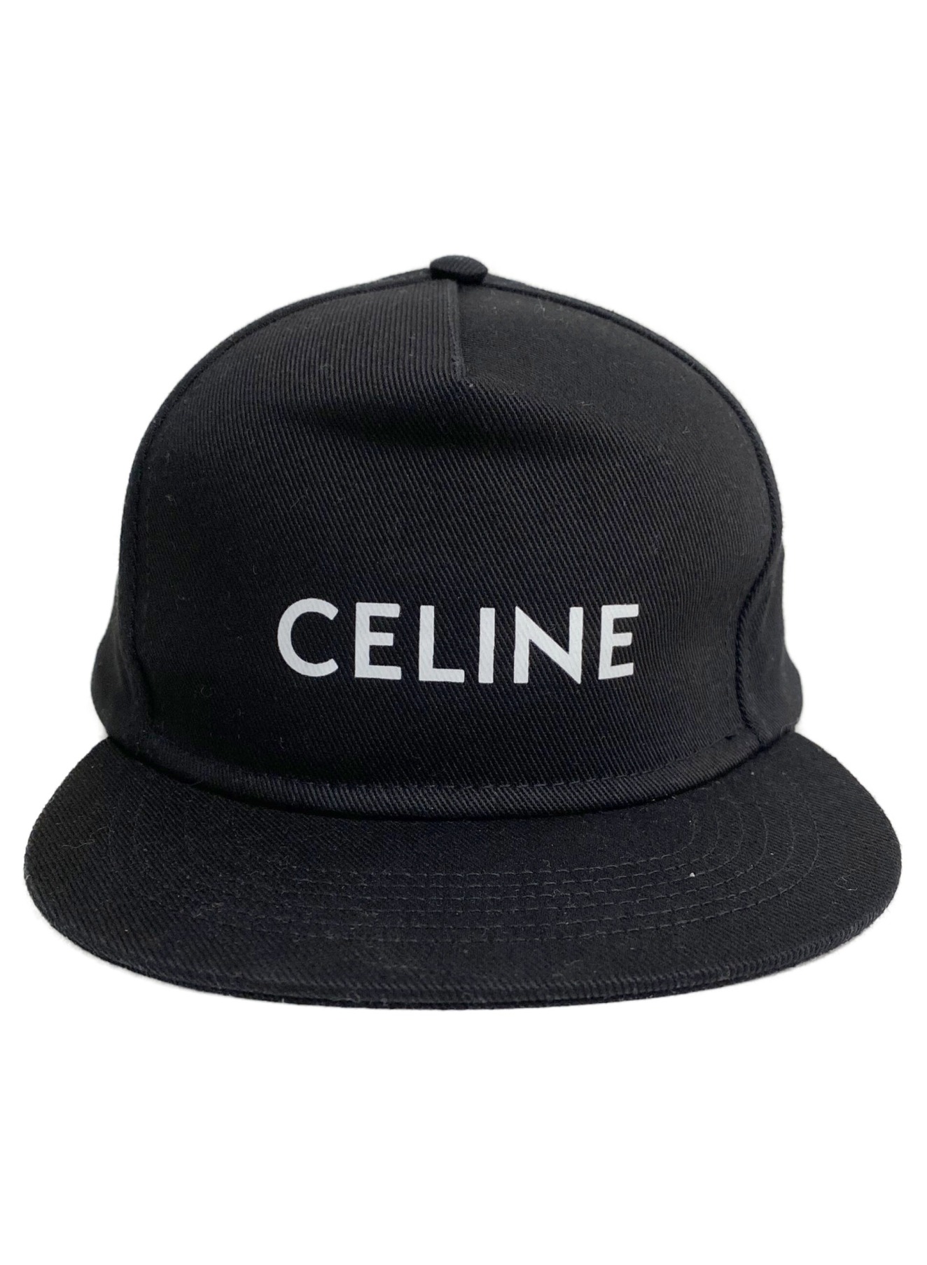 CELINE (セリーヌ) ロゴキャップ ブラック サイズ:M