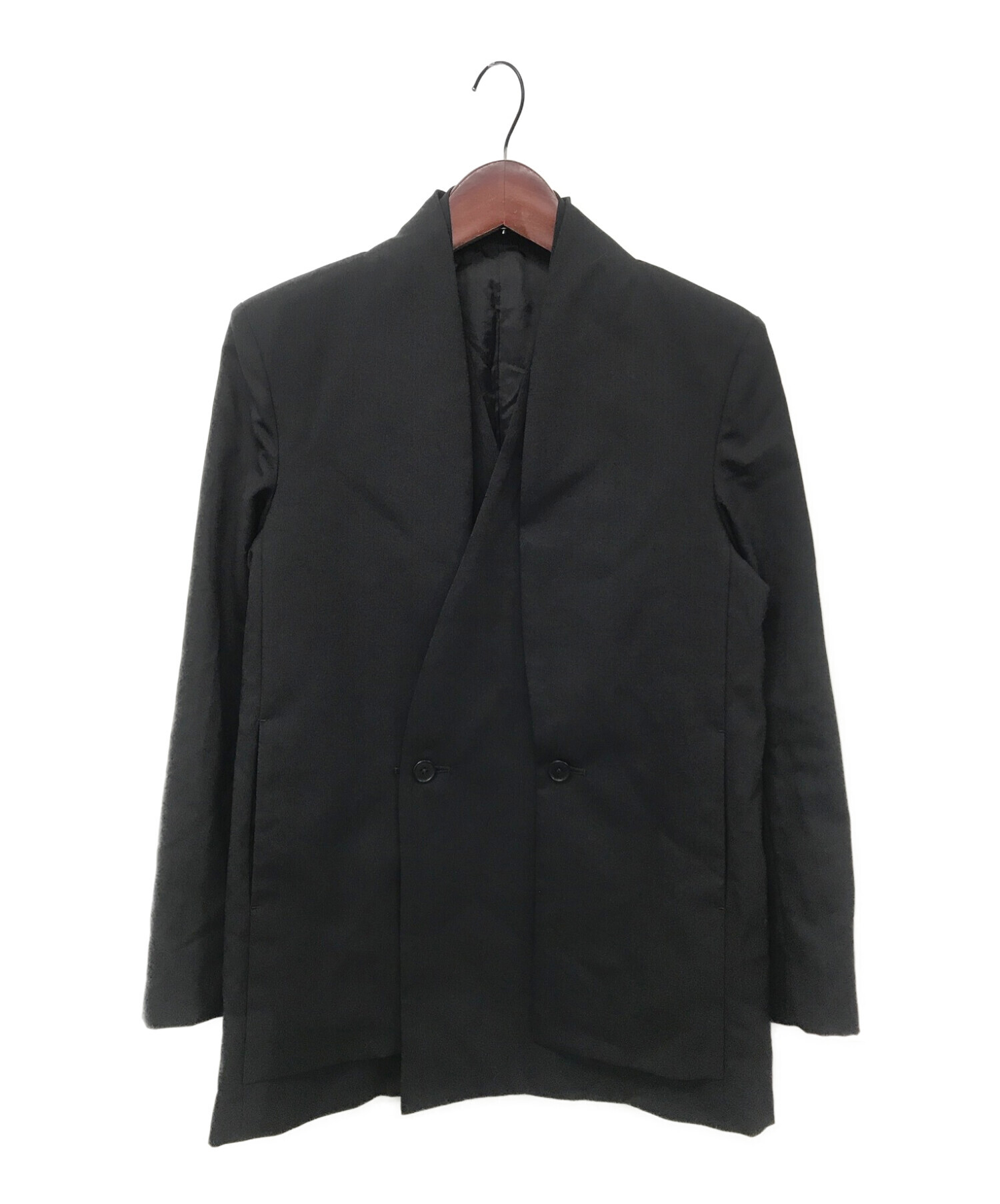 ETHOSENS (エトセンス) テーラードジャケット ブラック サイズ:1