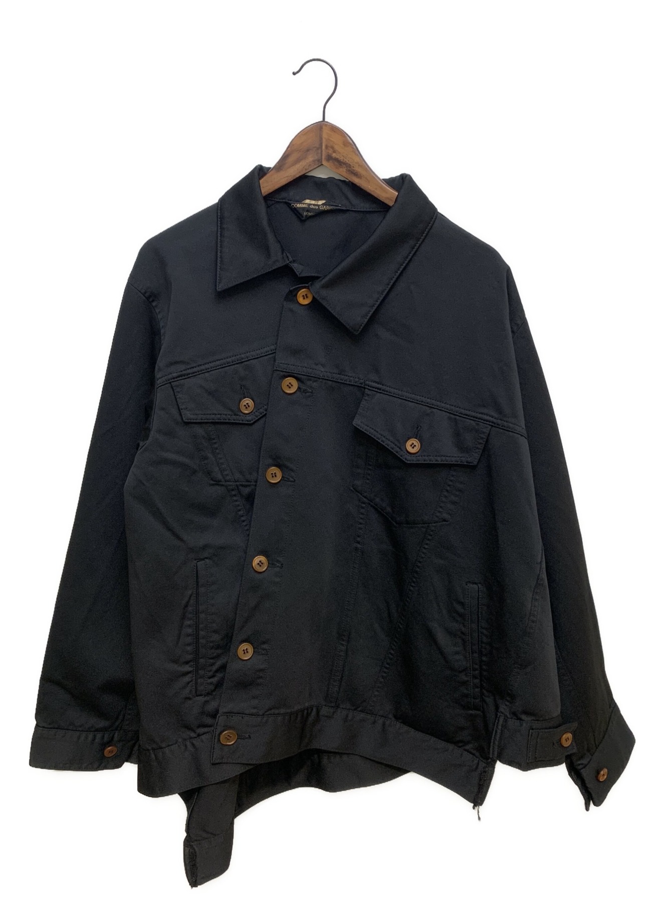 COMME des GARCONS HOMME PLUS (コムデギャルソンオムプリュス)) 変形ジャケット ブラック サイズ:M