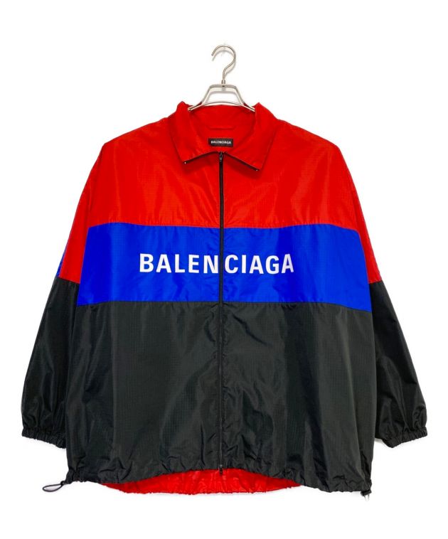 中古・古着通販】BALENCIAGA (バレンシアガ) ナイロントラックジャケット レッド×ブラック サイズ:50｜ブランド・古着通販  トレファク公式【TREFAC FASHION】スマホサイト