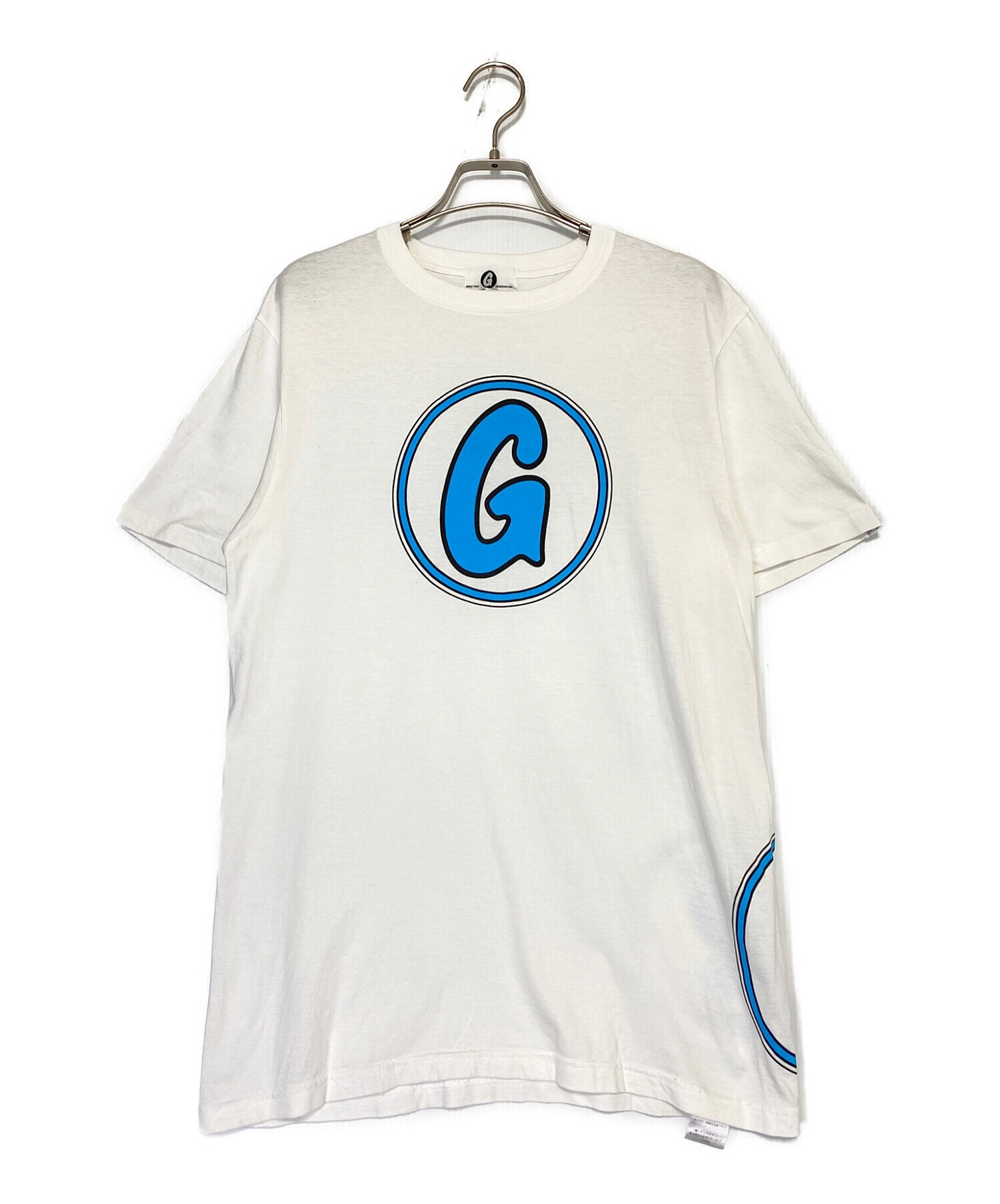 GOOD ENOUGH (グッドイナフ) サークルロゴ復刻Tシャツ ホワイト×ブルー サイズ:3