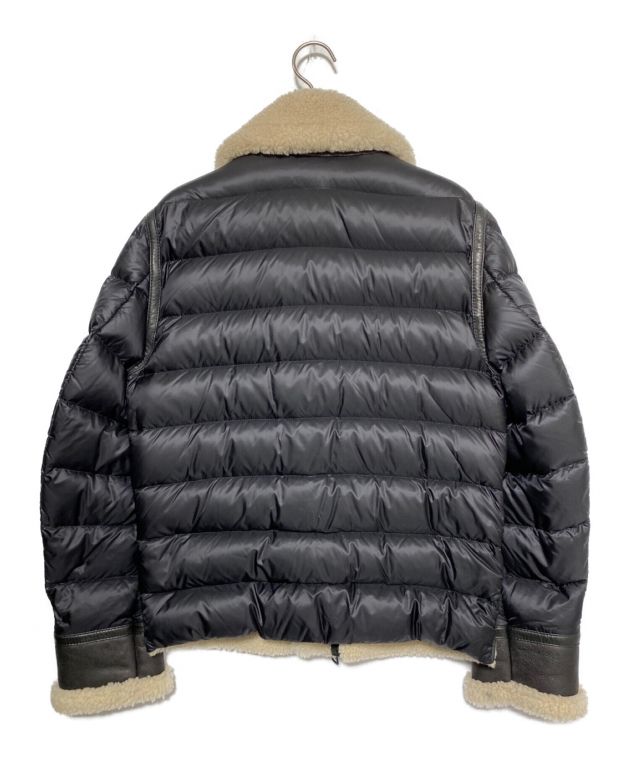 中古・古着通販】MONCLER (モンクレール) ムートンダウンジャケット ブラック サイズ:1｜ブランド・古着通販 トレファク公式【TREFAC  FASHION】スマホサイト