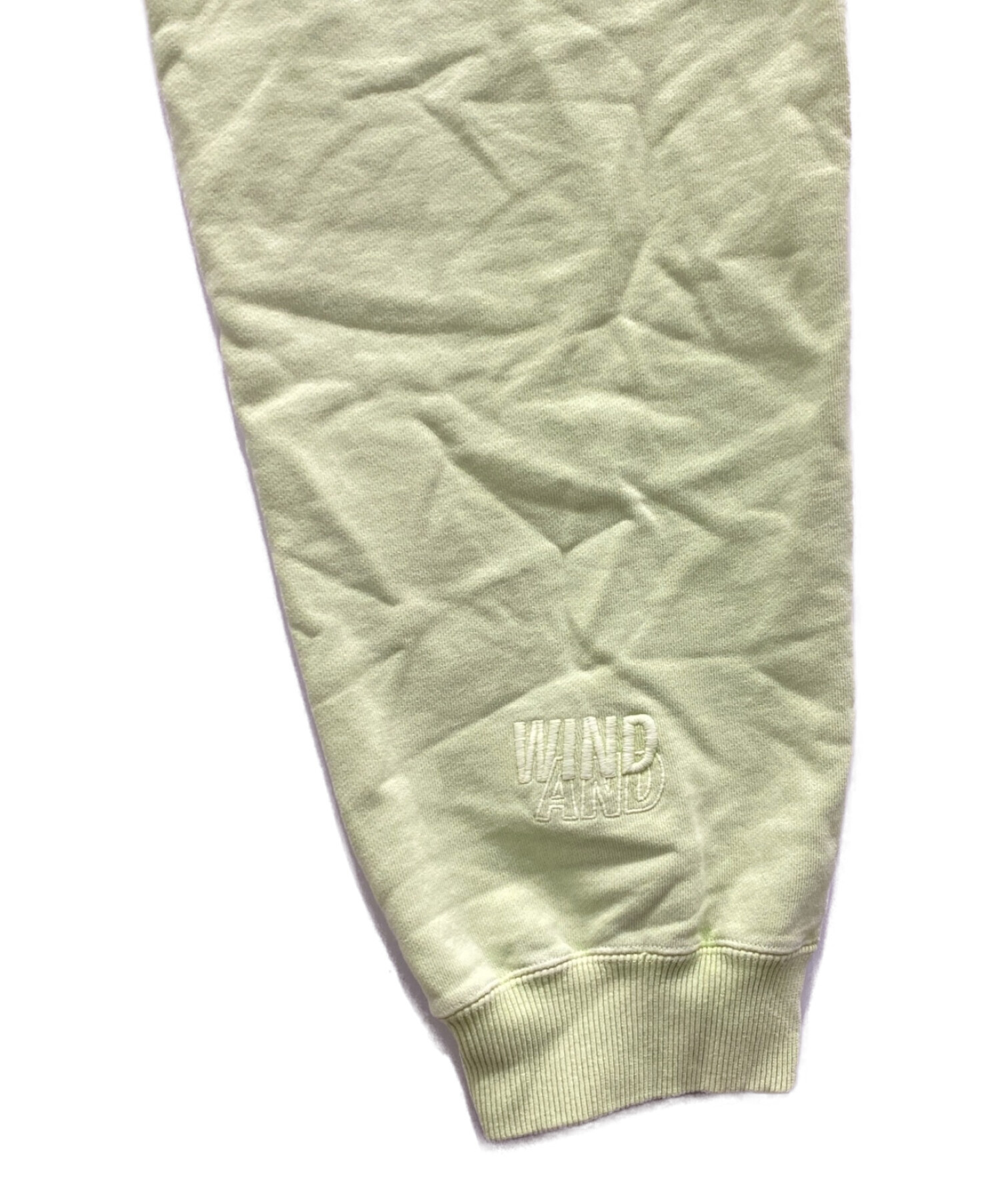 WIND AND SEA (ウィンダンシー) スウェットパンツ 黄緑 サイズ:XL