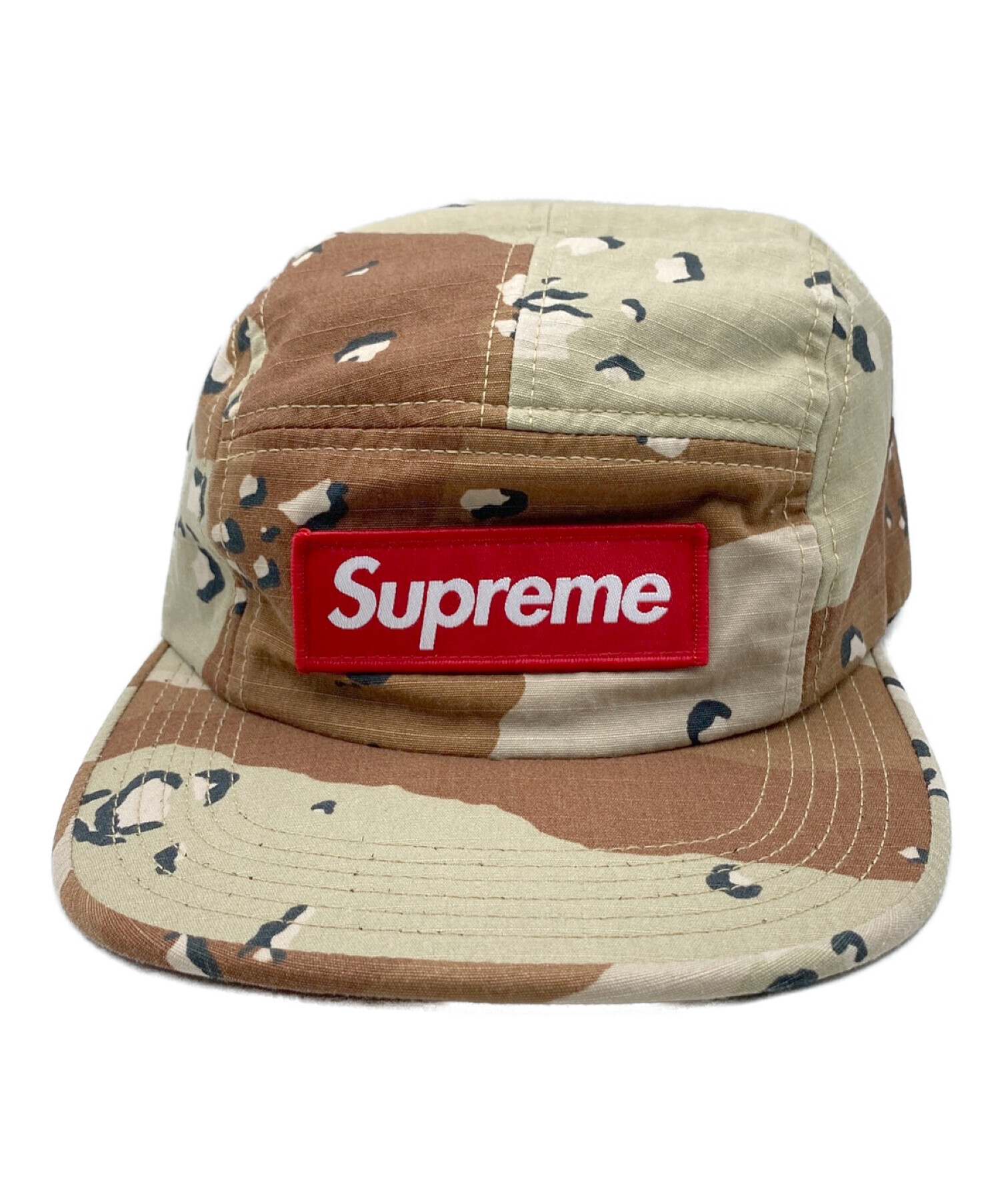 SUPREME (シュプリーム) Chip Camo Camp Cap ブラウン サイズ:-