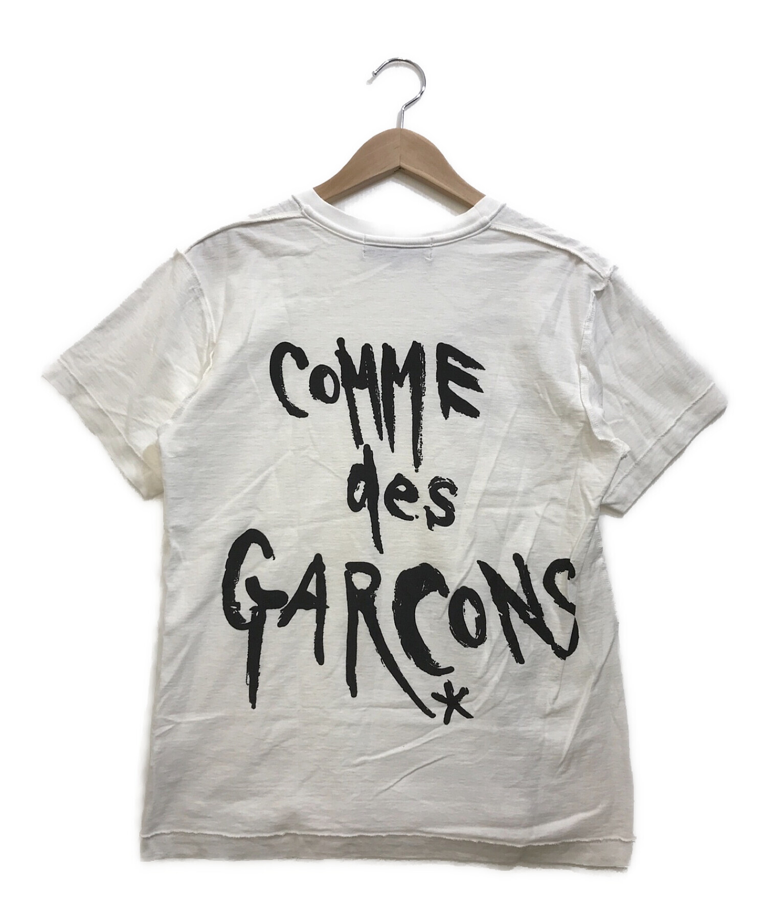 COMME des GARCONS BLACKMARKET (コムデギャルソンブラックマーケット) Chic PunkプリントTシャツ ホワイト  サイズ:Ｍ