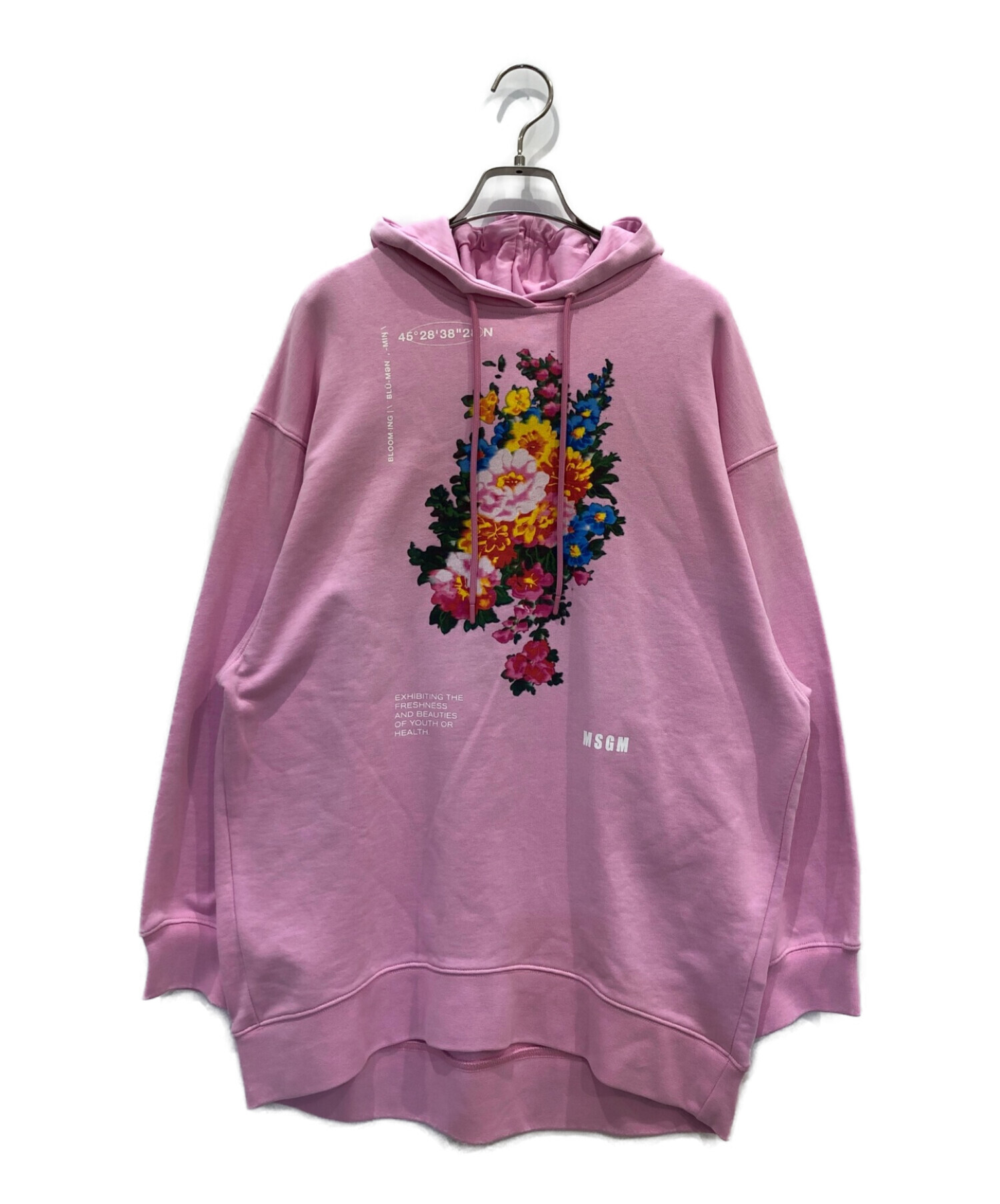 中古・古着通販】MSGM (エムエスジーエム) フラワープリントフーディ