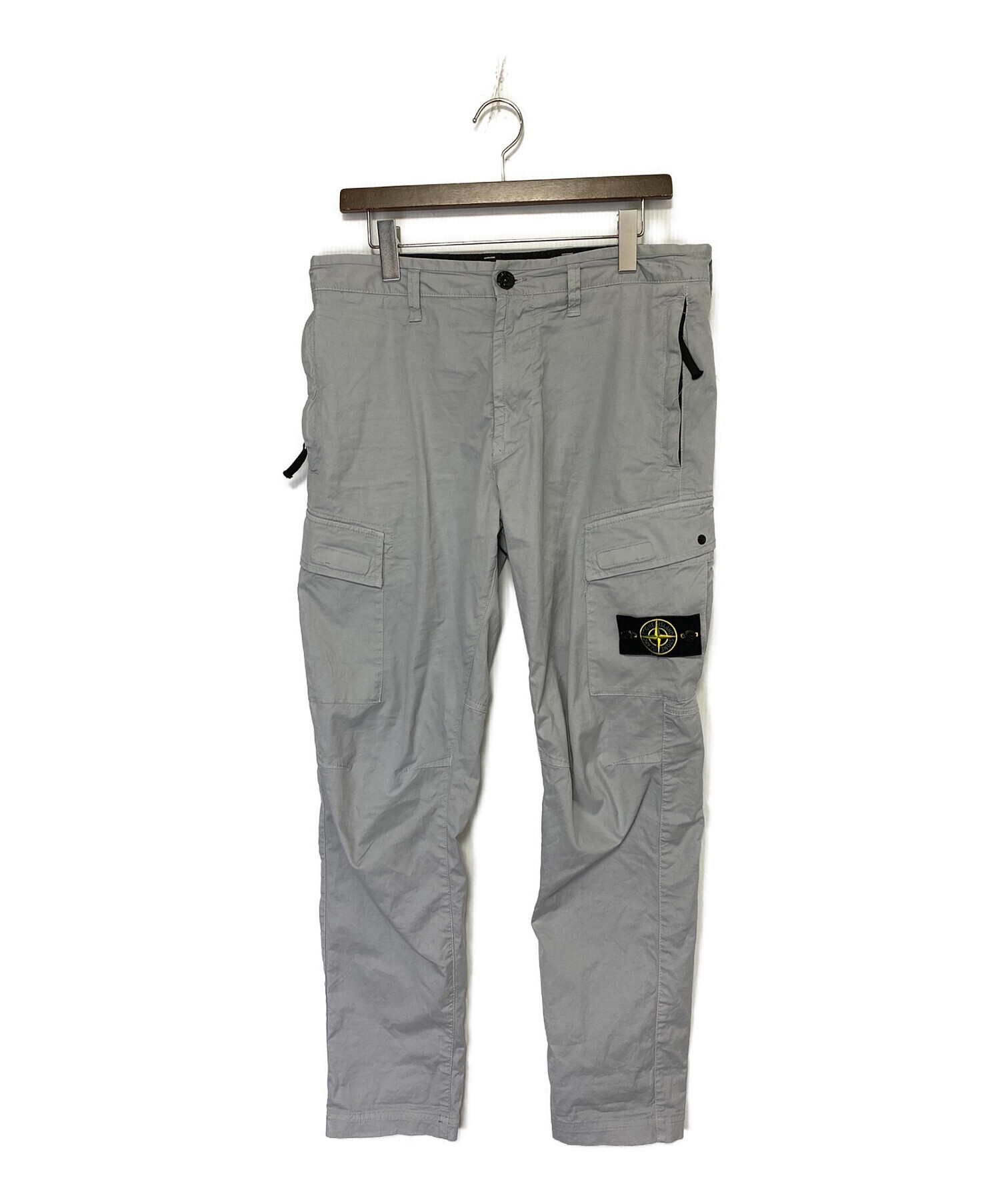 STONE ISLAND (ストーンアイランド) logo patch cargo trousers ライトグレー サイズ:SIZE 81cm  (W32)