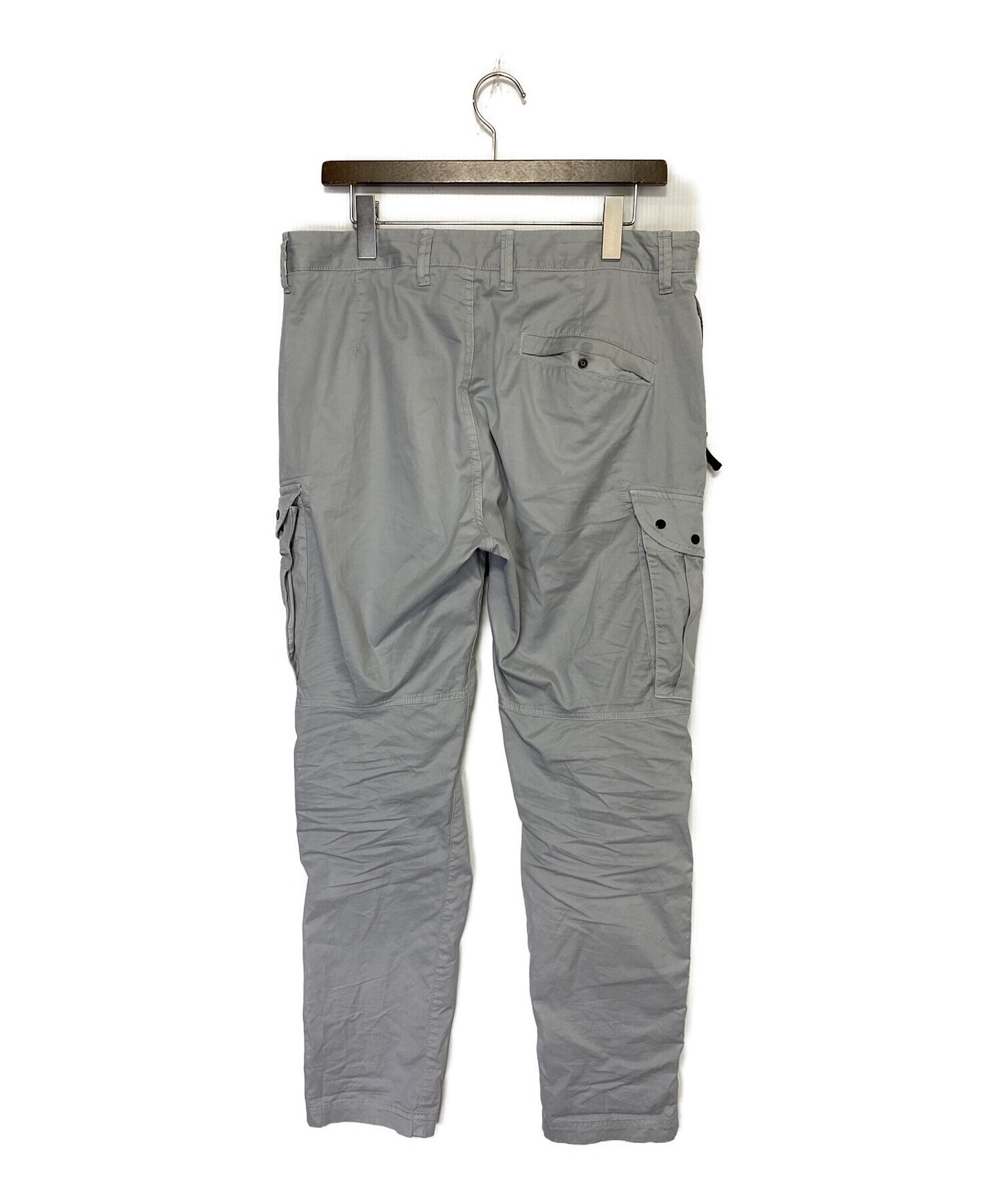 STONE ISLAND (ストーンアイランド) logo patch cargo trousers ライトグレー サイズ:SIZE 81cm  (W32)