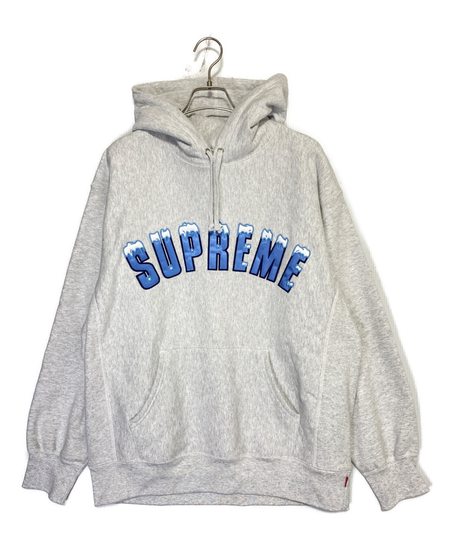 SUPREME (シュプリーム) Icy Arc Hooded Sweatshirt グレー×ブルー サイズ:L