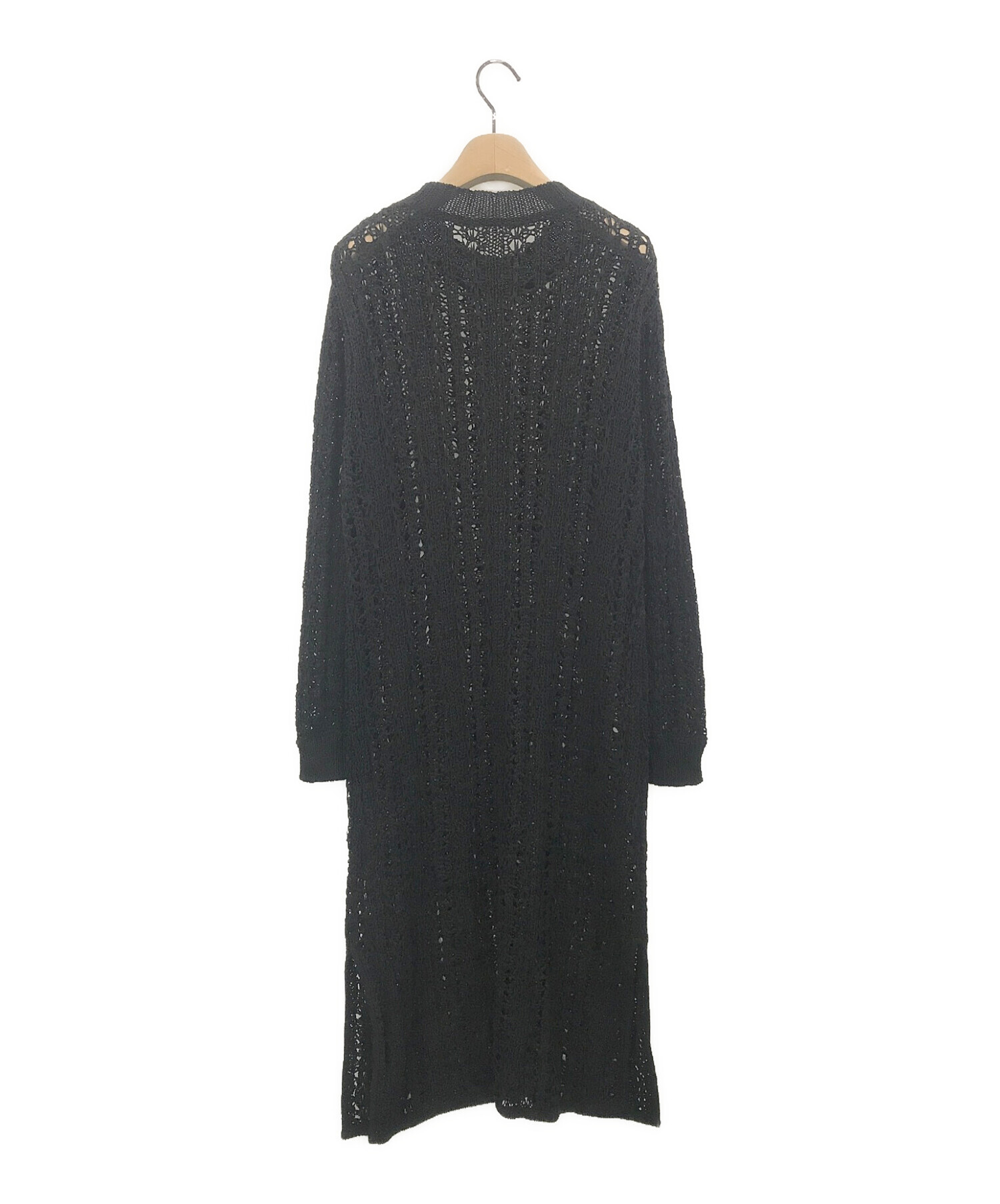 中古・古着通販】AMERI (アメリ) MEDI TAPE YARN KNIT DRESS ブラック ...