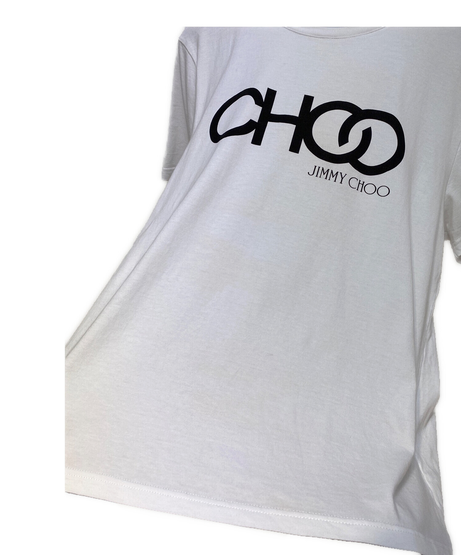 JIMMY CHOO (ジミーチュウ) ロゴTシャツ ホワイト サイズ:L