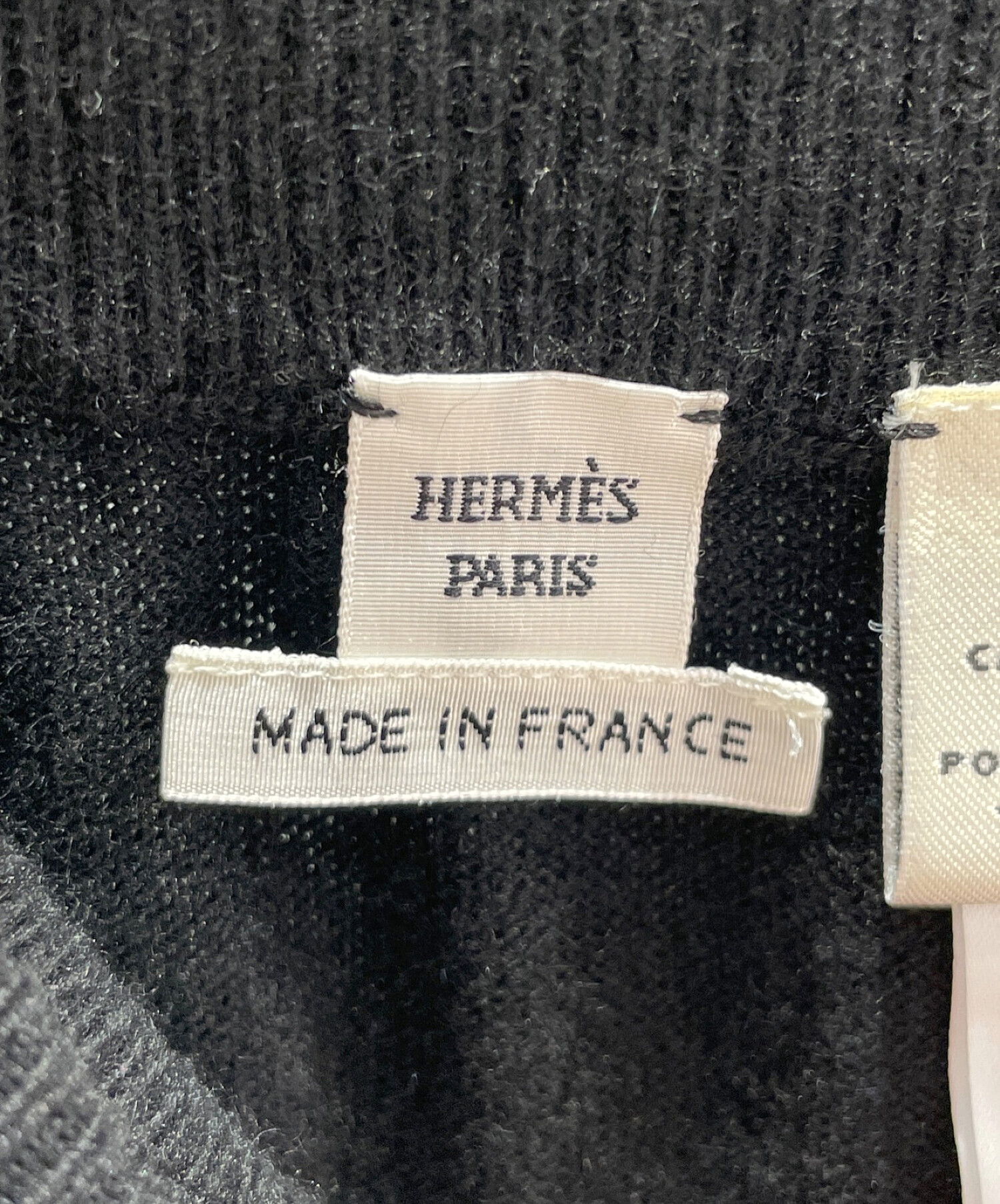 HERMES PARIS カシミヤ ニット スカート-