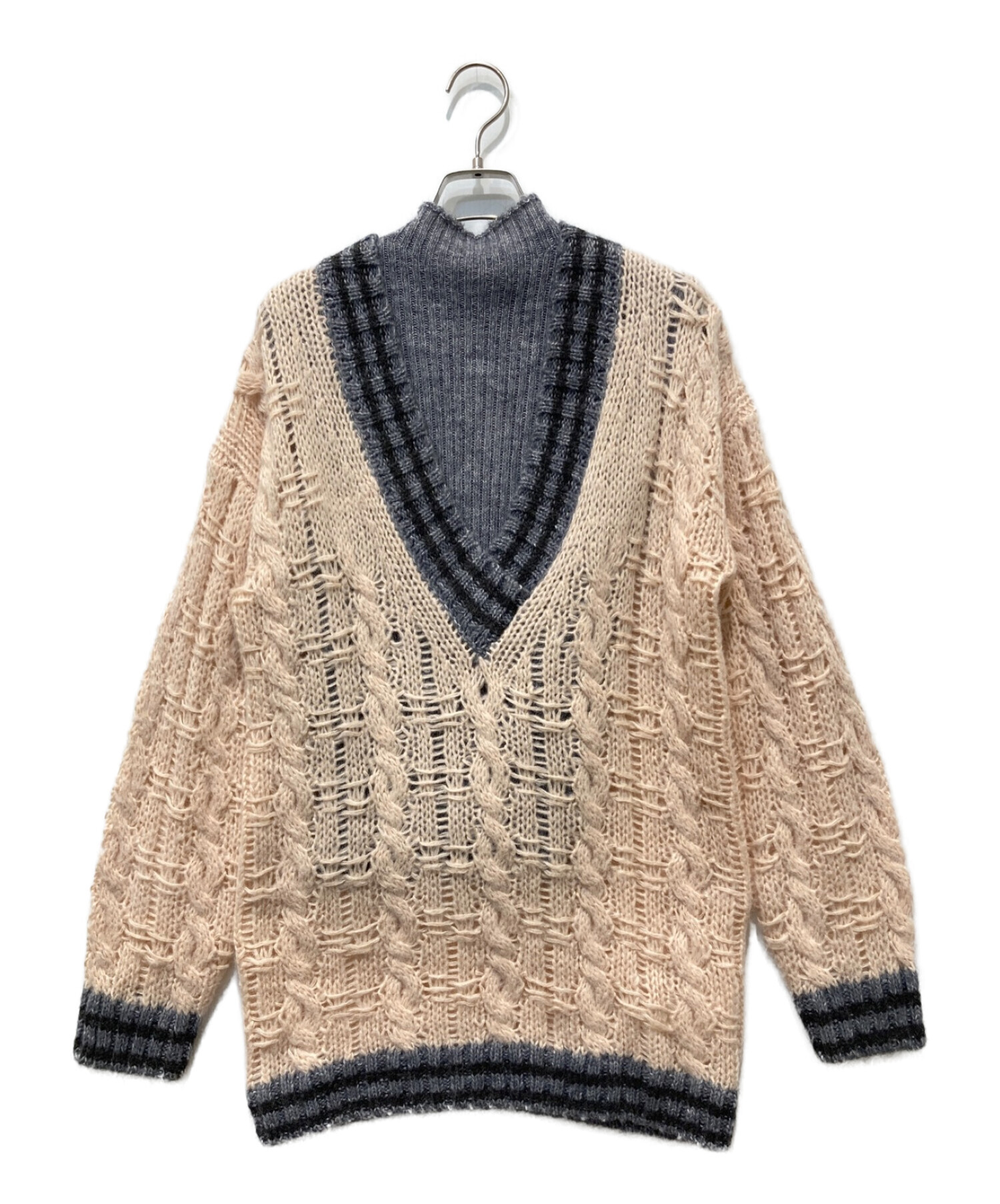 SOFT CABLE TILDEN KNIT TOP アメリヴィンテージ - ニット/セーター