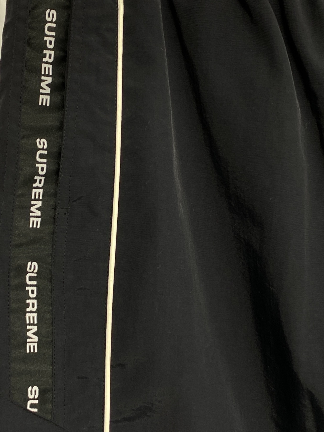 SUPREME (シュプリーム) Cross Paneled Track Pant ブラック サイズ:M