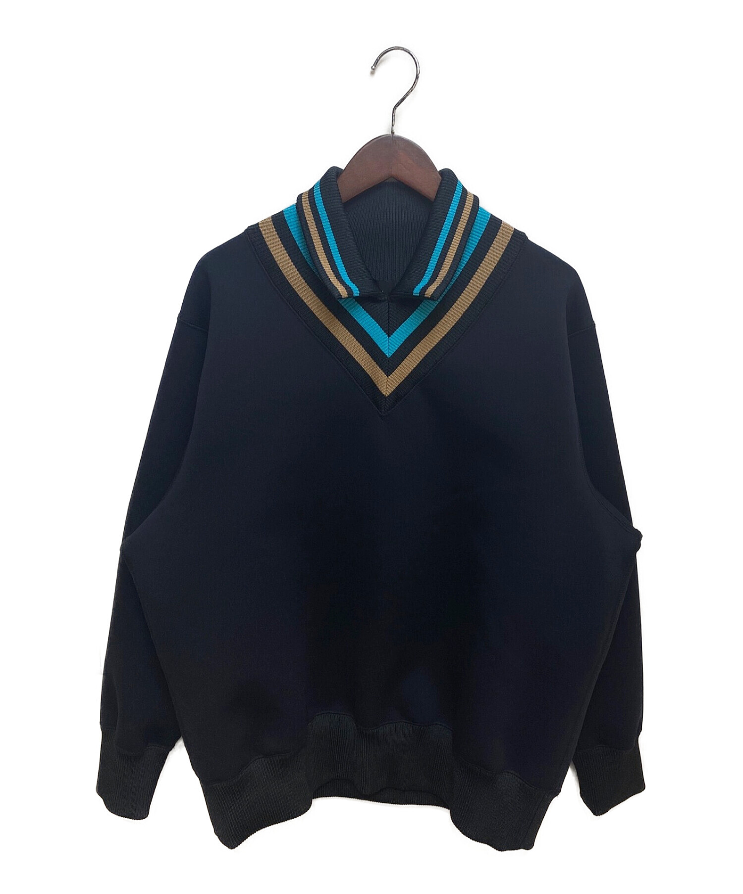 KOLOR (カラー) 21SS Pe ダンボール POLO L/S ブラック サイズ:1