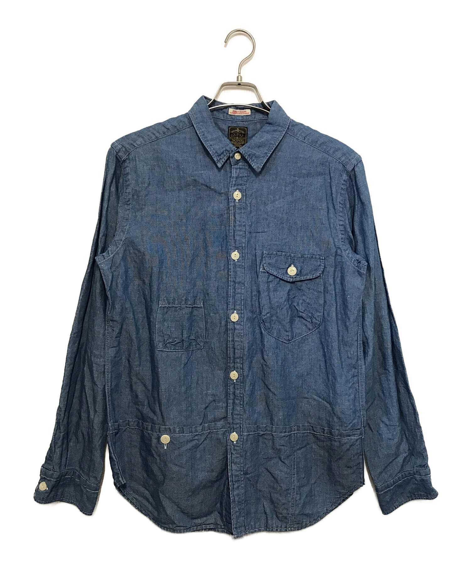 GYPSY & SONS (ジプシーアンドサンズ) ダンガリーワークシャツ ブルー サイズ:1