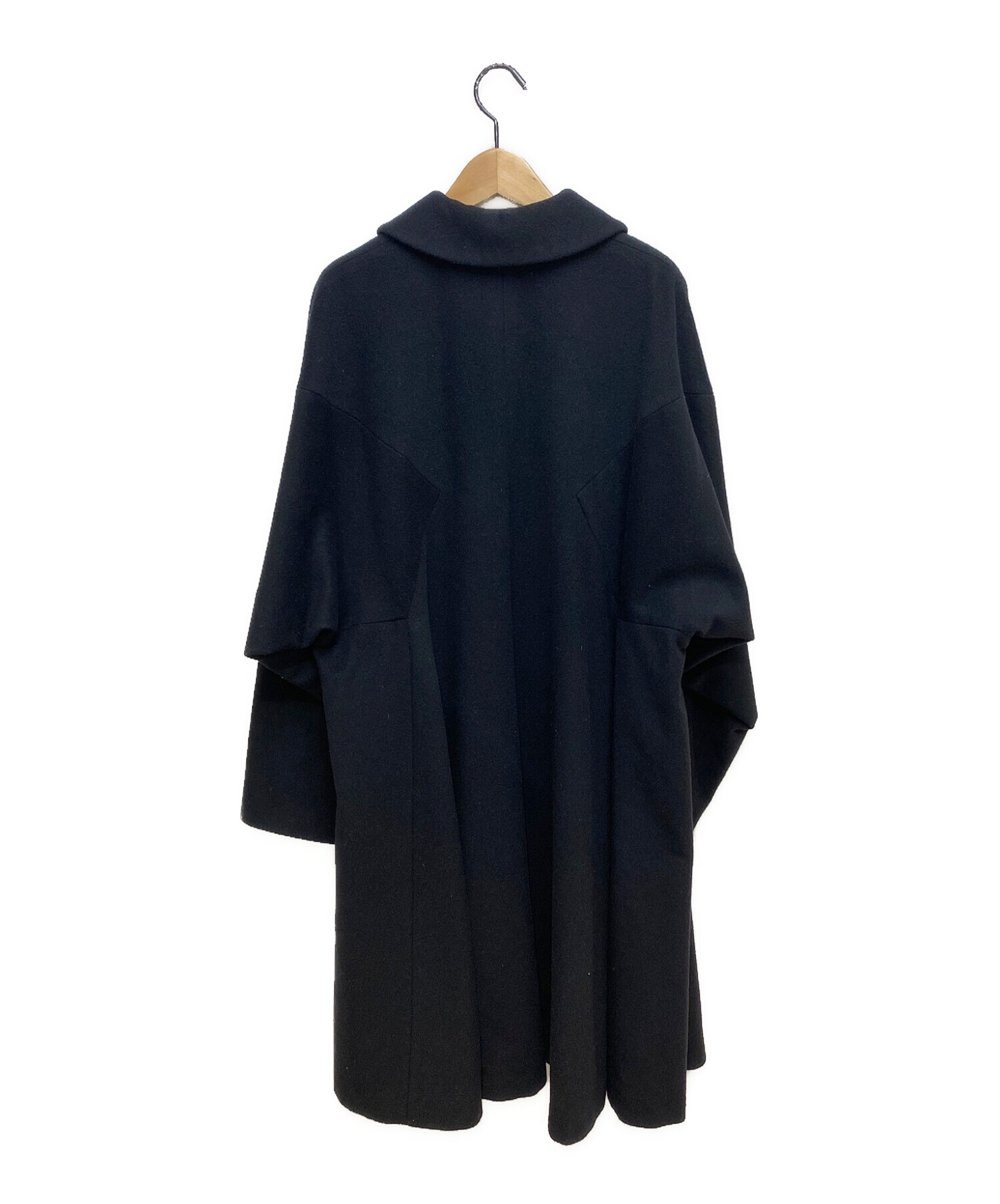 中古・古着通販】COMME des GARCONS COMME des GARCONS (コムデギャルソン コムデギャルソン) 丸襟ウールビッグコート  AD2014 ブラック サイズ:S｜ブランド・古着通販 トレファク公式【TREFAC FASHION】スマホサイト