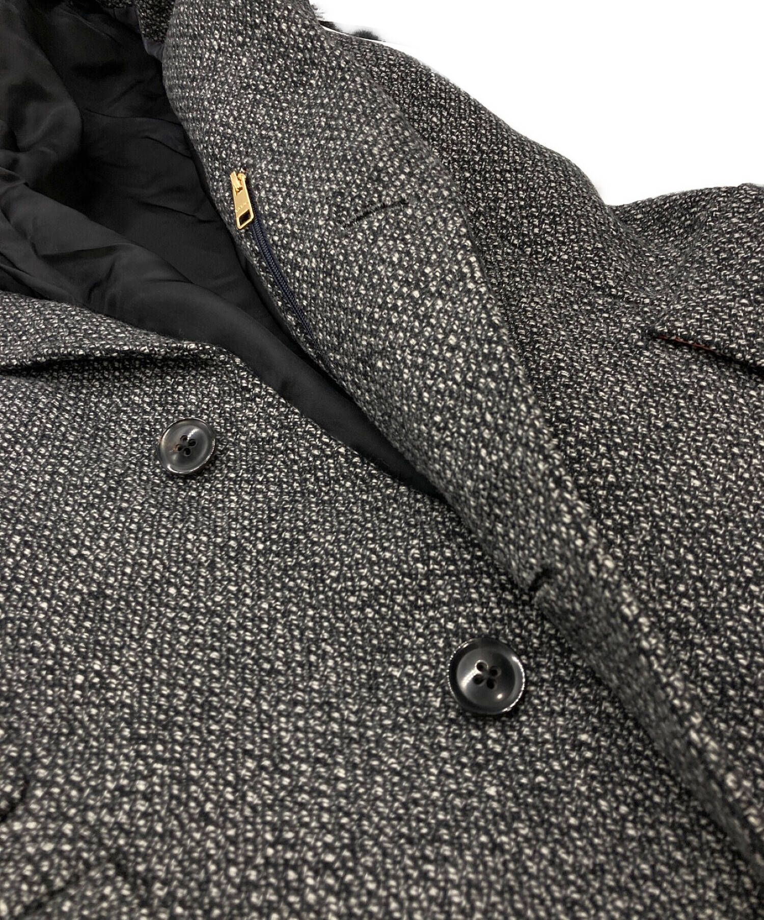 PAUL SMITH (ポールスミス) HERRINGBONE CHESTER COAT グレー サイズ:M