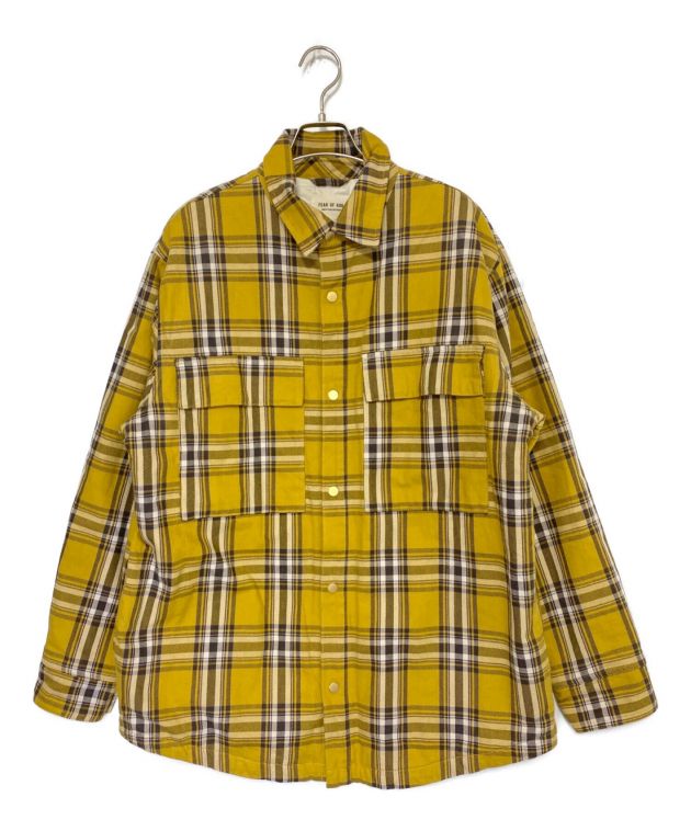 中古・古着通販】Fear Of God (フィア・オブ・ゴッド) FLANNEL SHIRT JACKET イエロー サイズ:L｜ブランド・古着通販  トレファク公式【TREFAC FASHION】スマホサイト