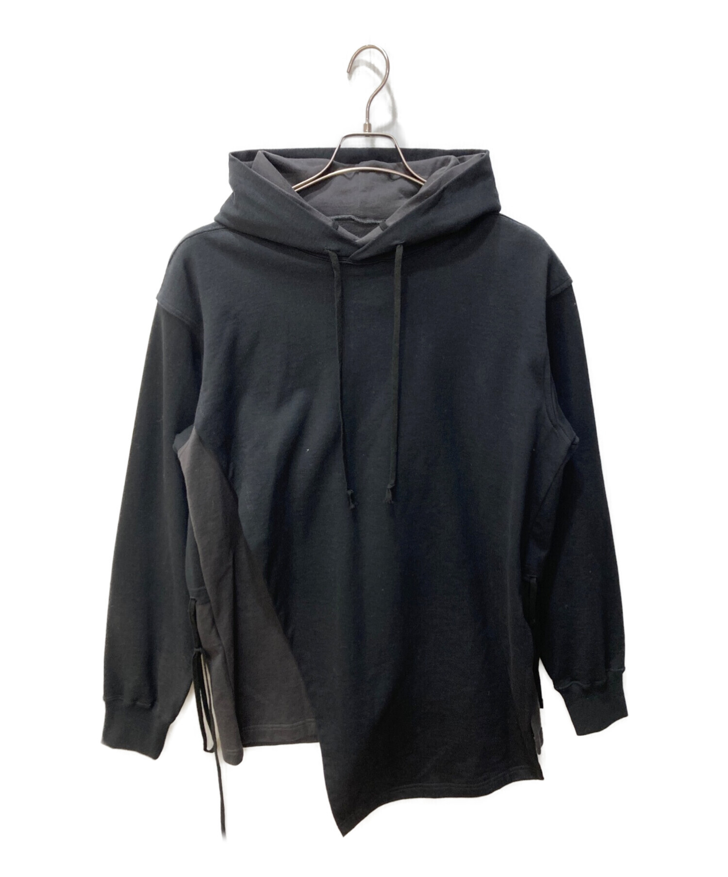 ANEI (アーネイ) OVERLAY HOODIE 2-TONE ブラック×ベージュ サイズ:2 未使用品