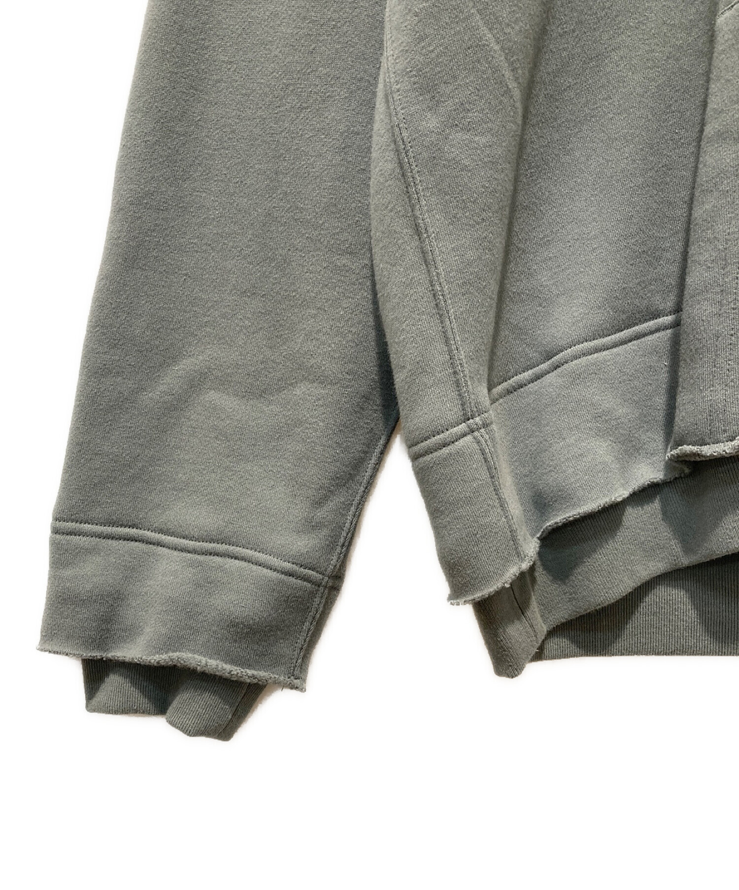 中古・古着通販】YOKE (ヨーク) RESIZED WIDE HOODIE ダスティグリーン