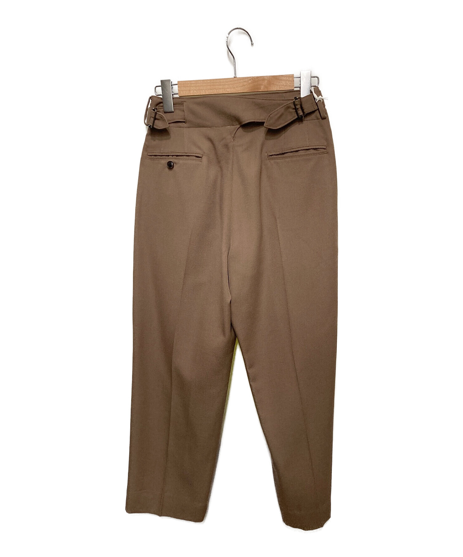 YOKE (ヨーク) 2TUCK WIDE GURKHA TROUSERS/2タックワイドグルカトラウザーズ ダスティトープ サイズ:1 未使用品