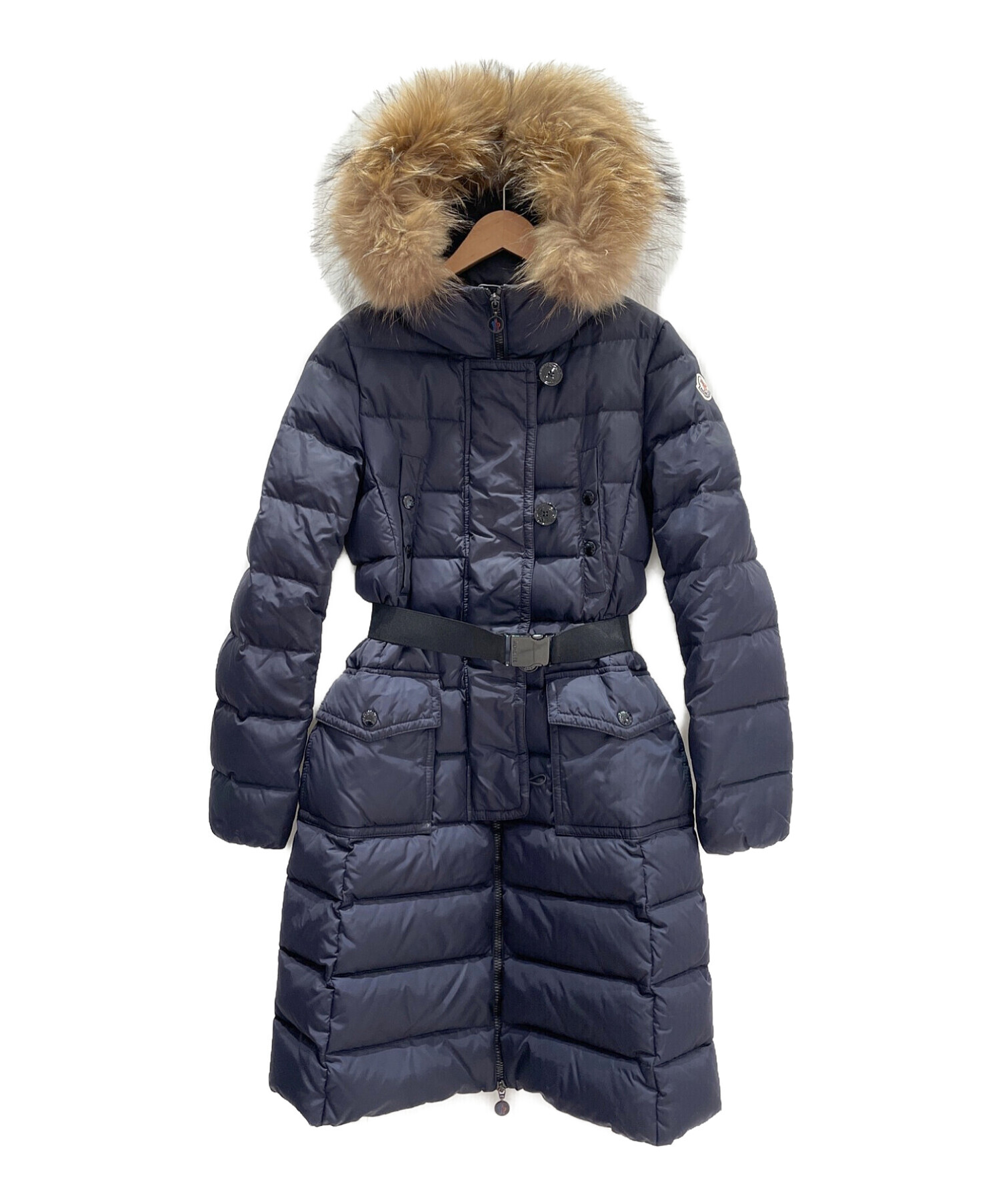 中古・古着通販】MONCLER (モンクレール) GENEVRIERファー付ダウン