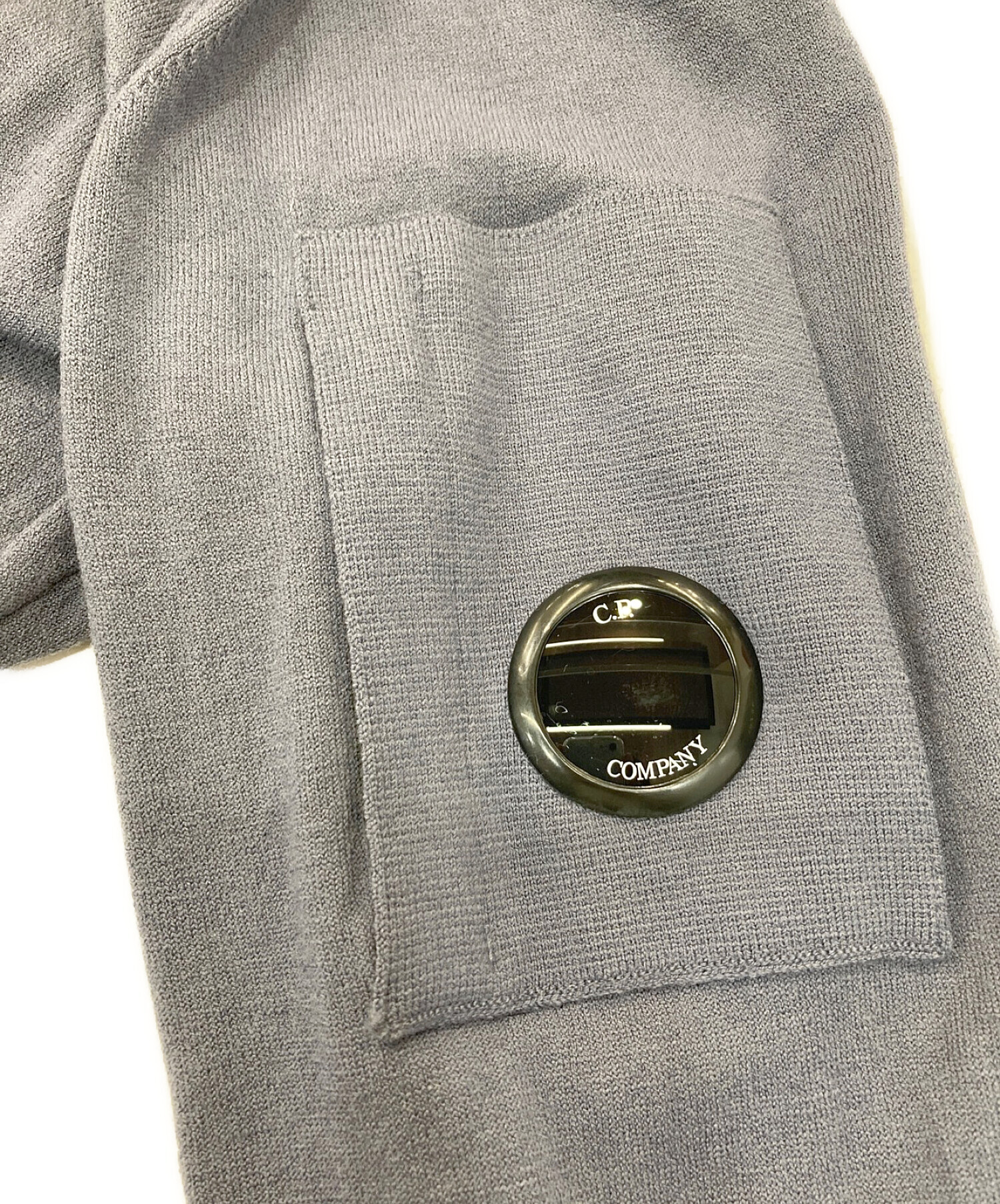 C.P COMPANY (シーピーカンパニー) Virgin Wool Half-Zip Sweater/ハーフジップニット ネイビー サイズ:52