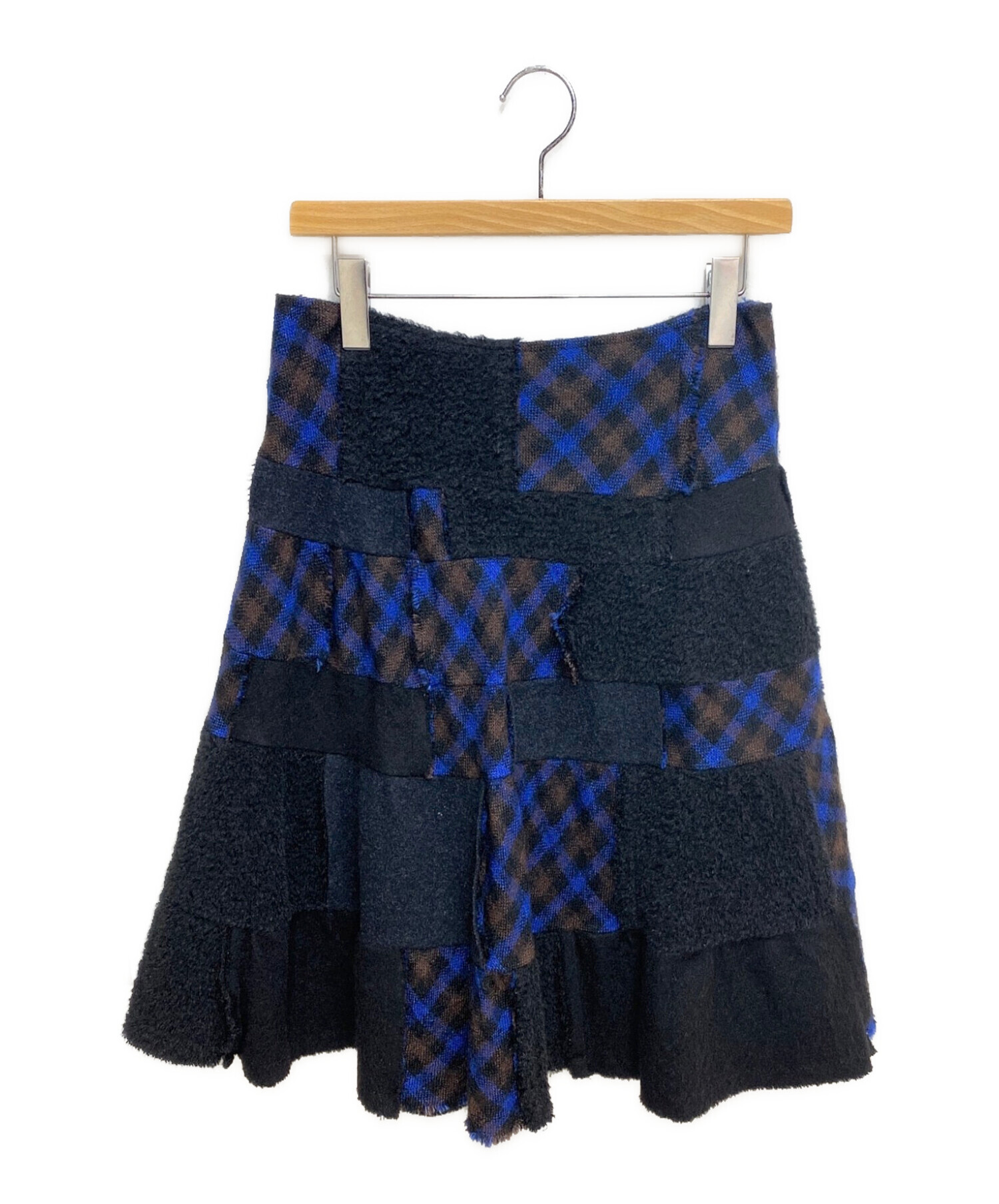 tricot COMME des GARCONS パッチワーク フレアスカート-