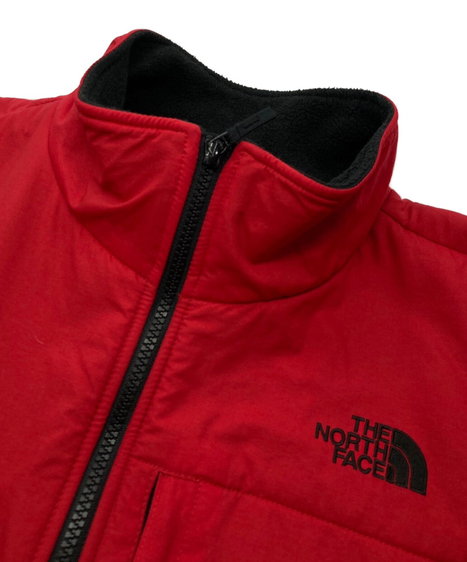 THE NORTH FACE (ザ ノース フェイス) デナリジャケット レッド×ブラック サイズ:XL