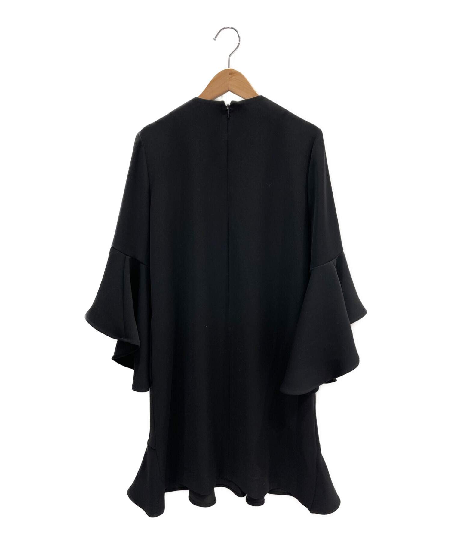 YOKO CHAN (ヨーコチャン) パール装飾ワンピース ブラック サイズ:38
