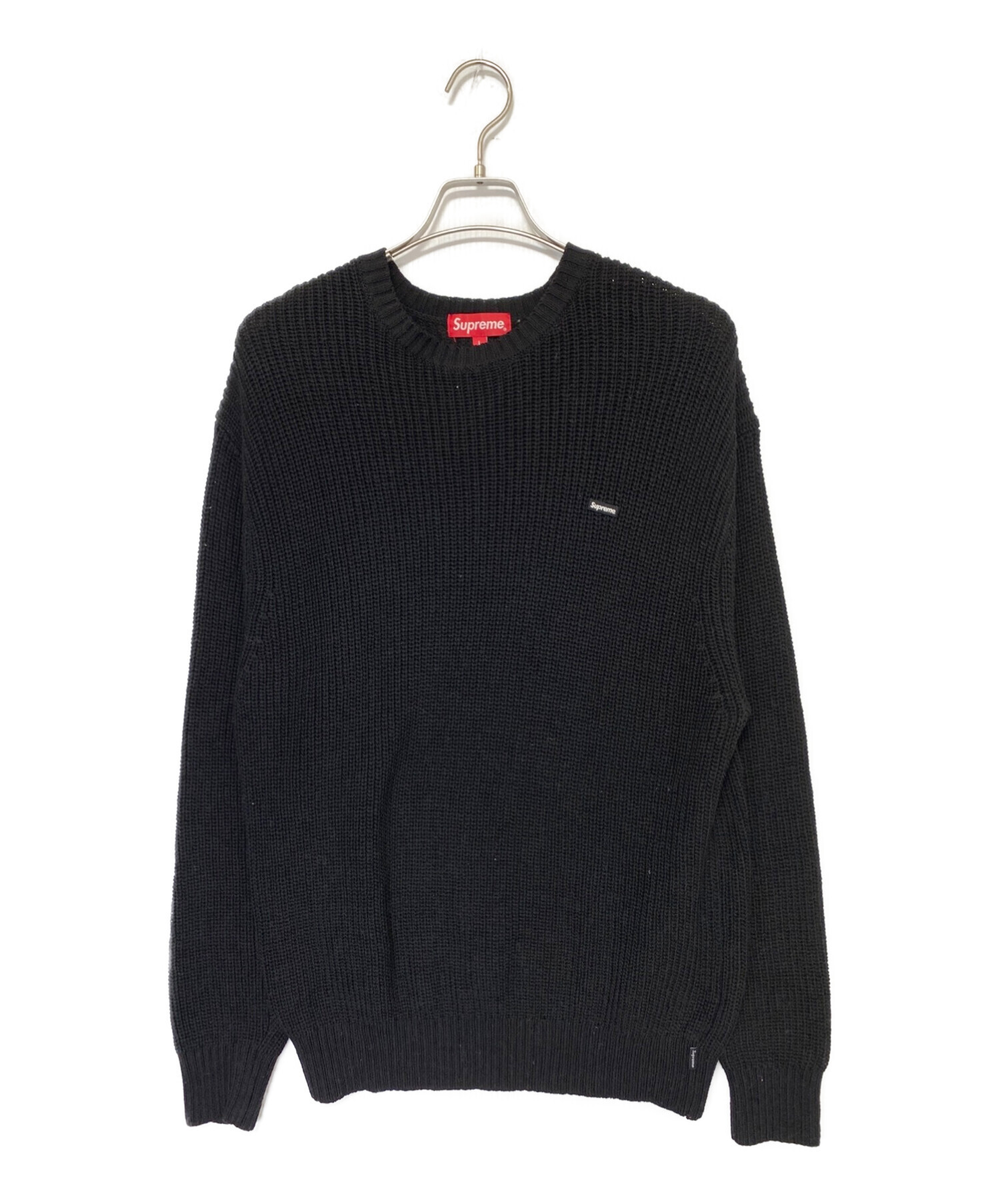 SUPREME (シュプリーム) Melange Rib Knit Sweater ブラック サイズ:Ｌ
