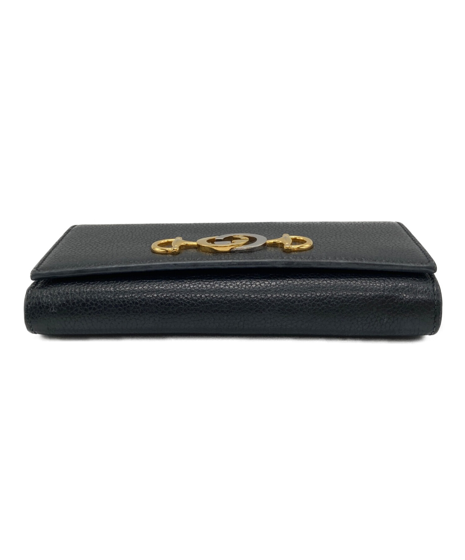 中古・古着通販】GUCCI (グッチ) コンチネンタルウォレット ブラック