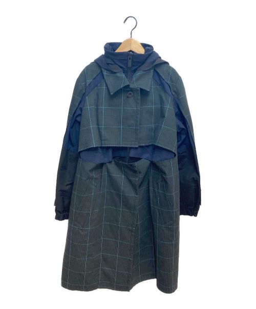 中古・古着通販】sacai (サカイ) レイヤードトレンチコート グリーン