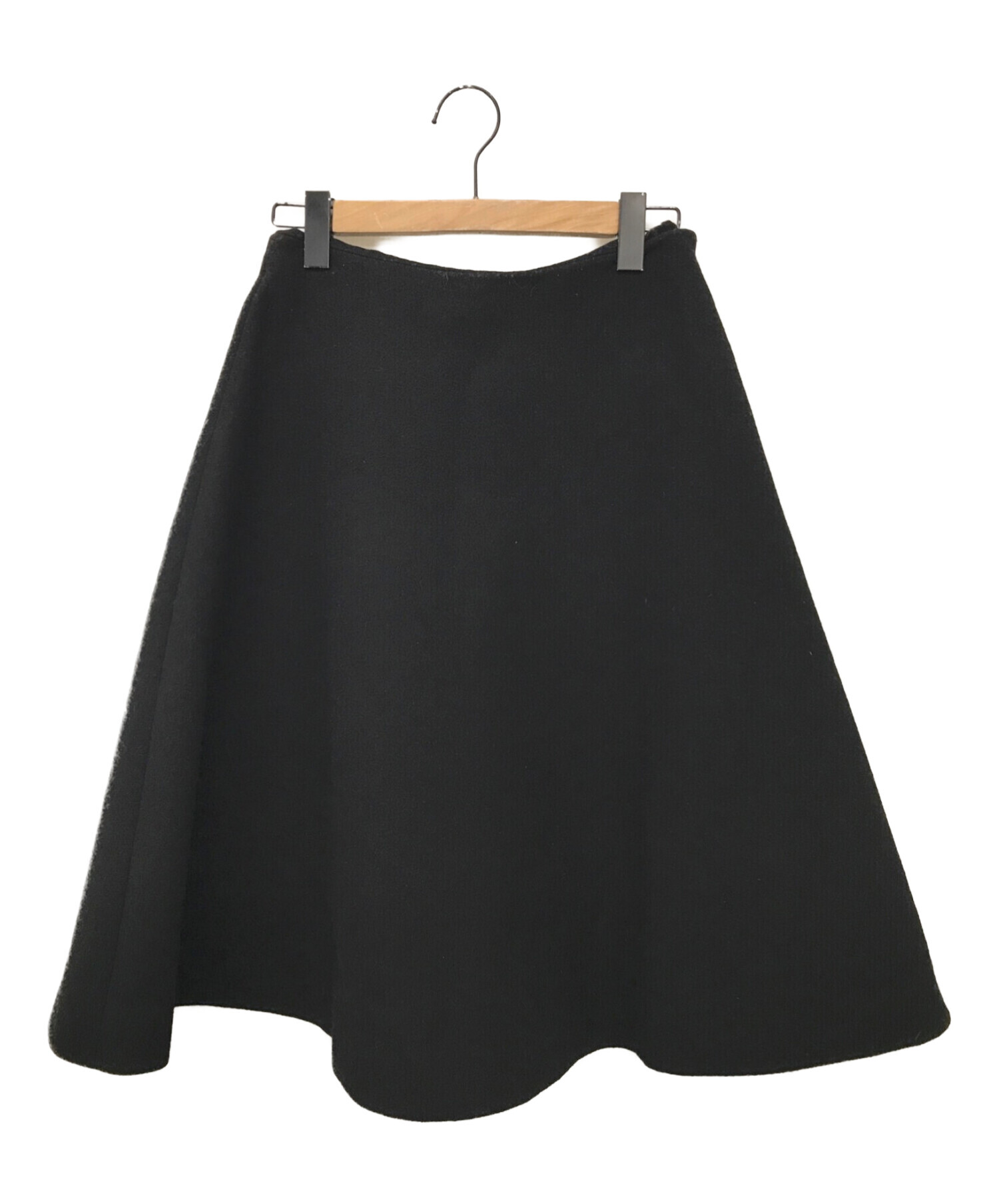 MIU MIU (ミュウミュウ) フレアスカート ブラック サイズ:40