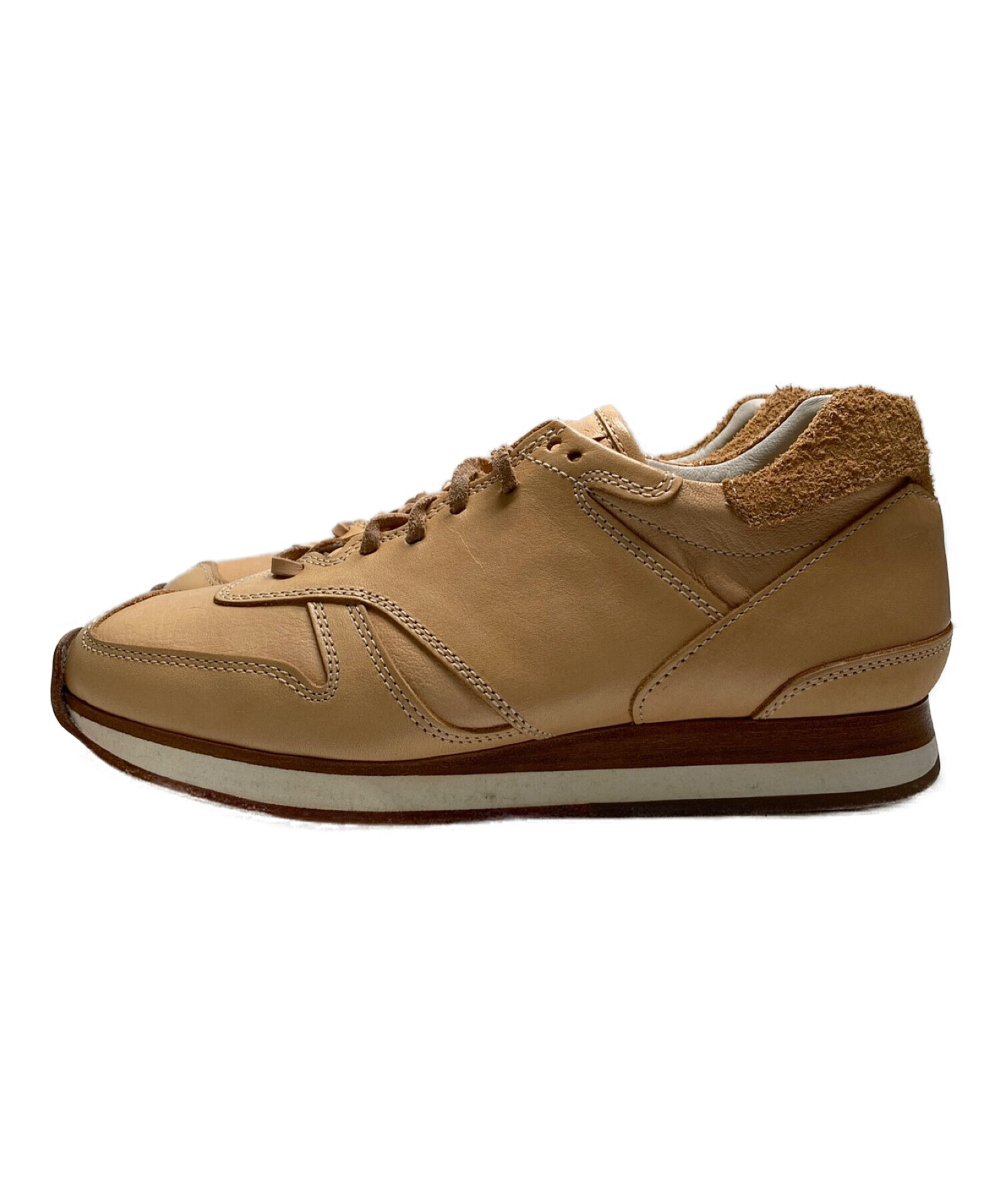 HENDER SCHEME (エンダースキーマ) manual industrial products-08/レザースニーカー ナチュラル サイズ:5