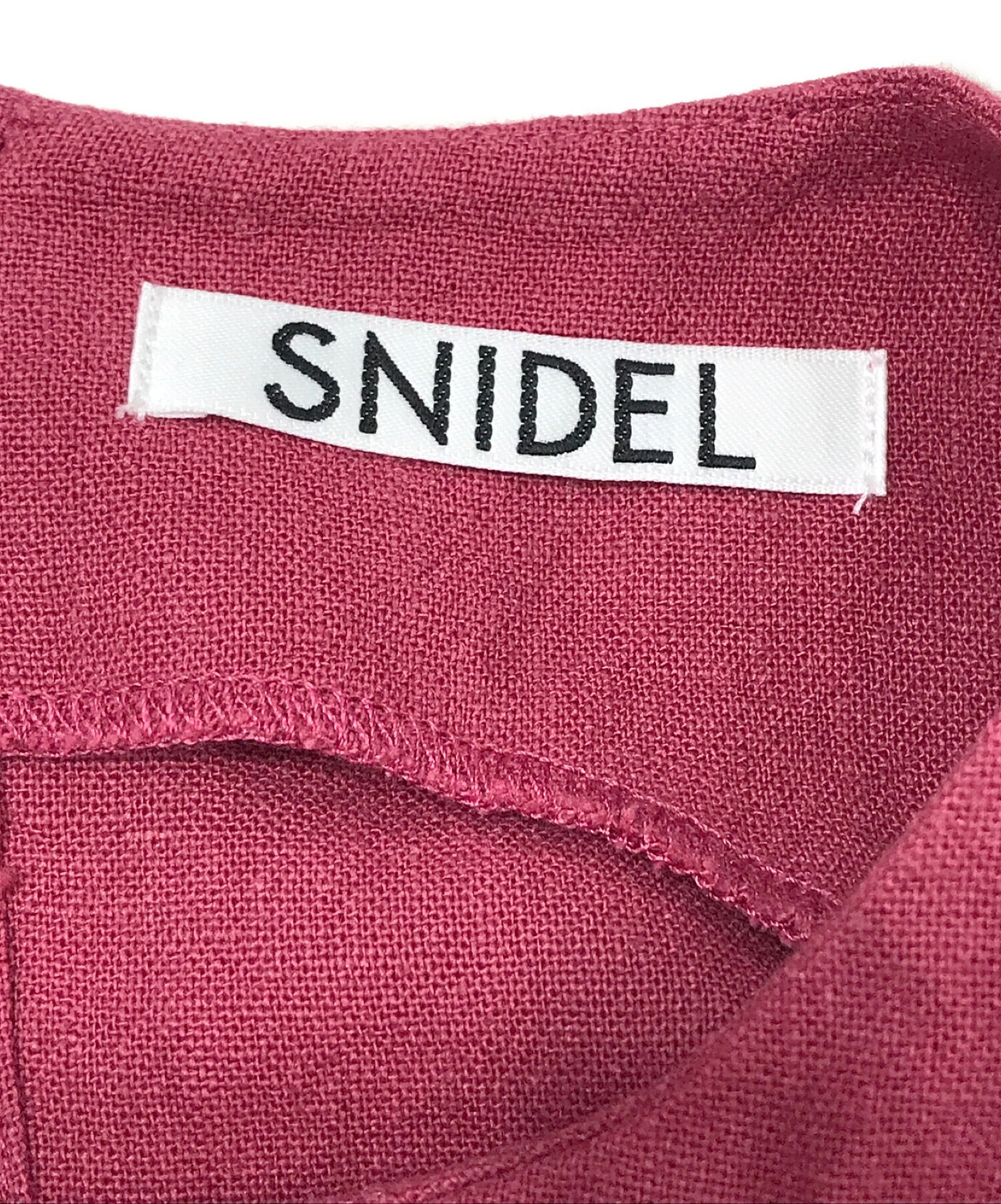 Snidel (スナイデル) バックリボンマーメイドリネンワンピ ボルドー サイズ:SIZE　1